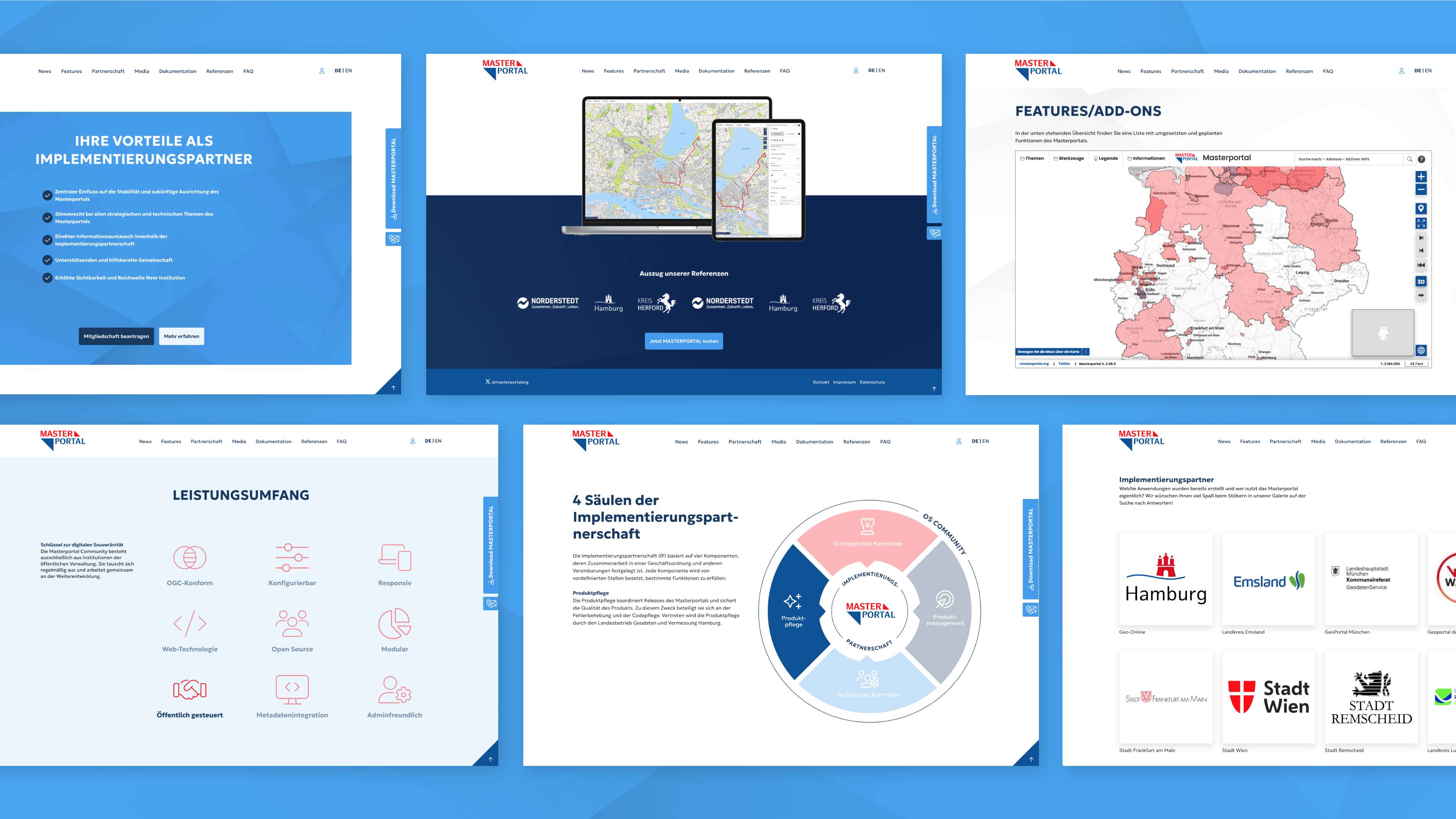 h2_data_slider_01.jpg Exemplarische Darstellung von 6 verschiedenen Elementen auf der Webseite.