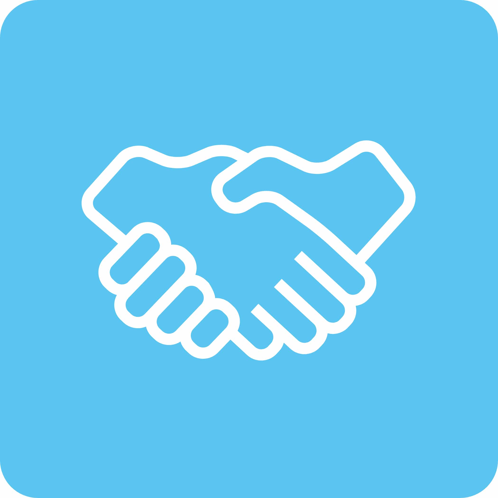 hochzwei_diako_teaser_03.jpg Stilisiertes Icon zweier sich schüttelnder Hände vor hellblauem Hintergrund