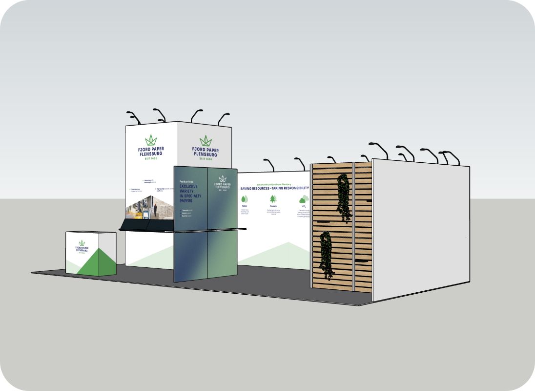 Visualisierung des Messestandes