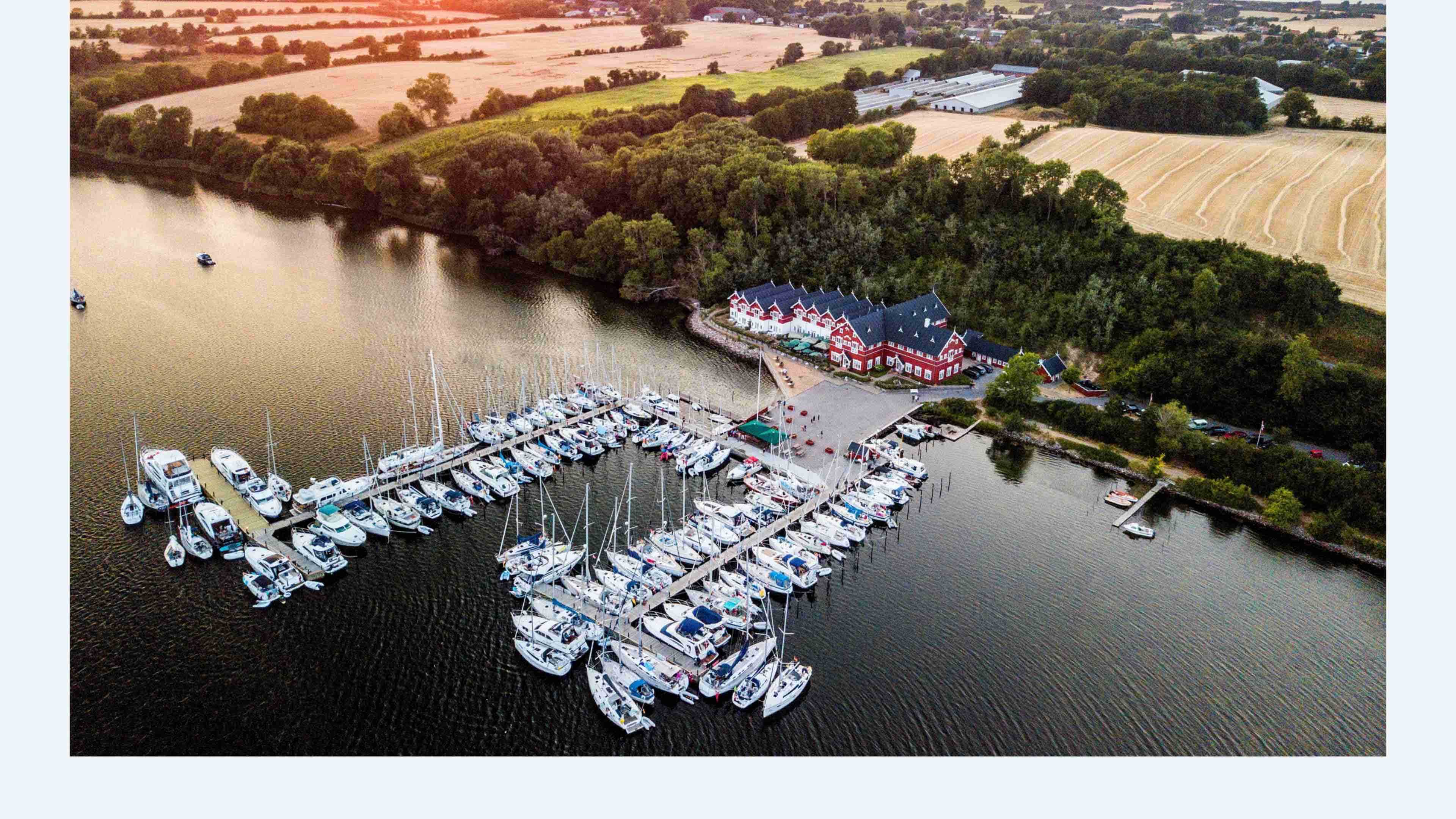 Das Dyvig Badehotel von oben.