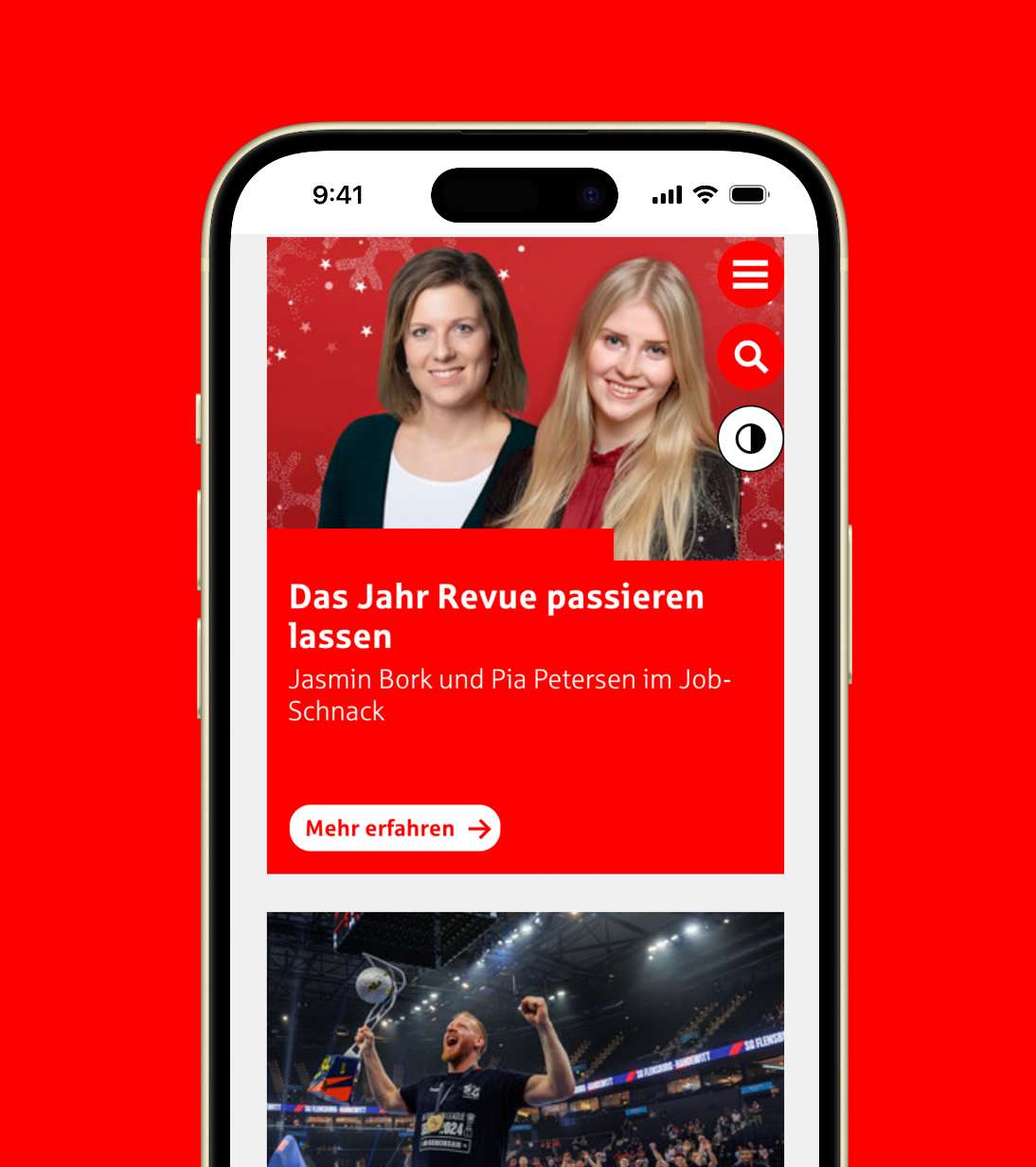Foto der App der Nospa