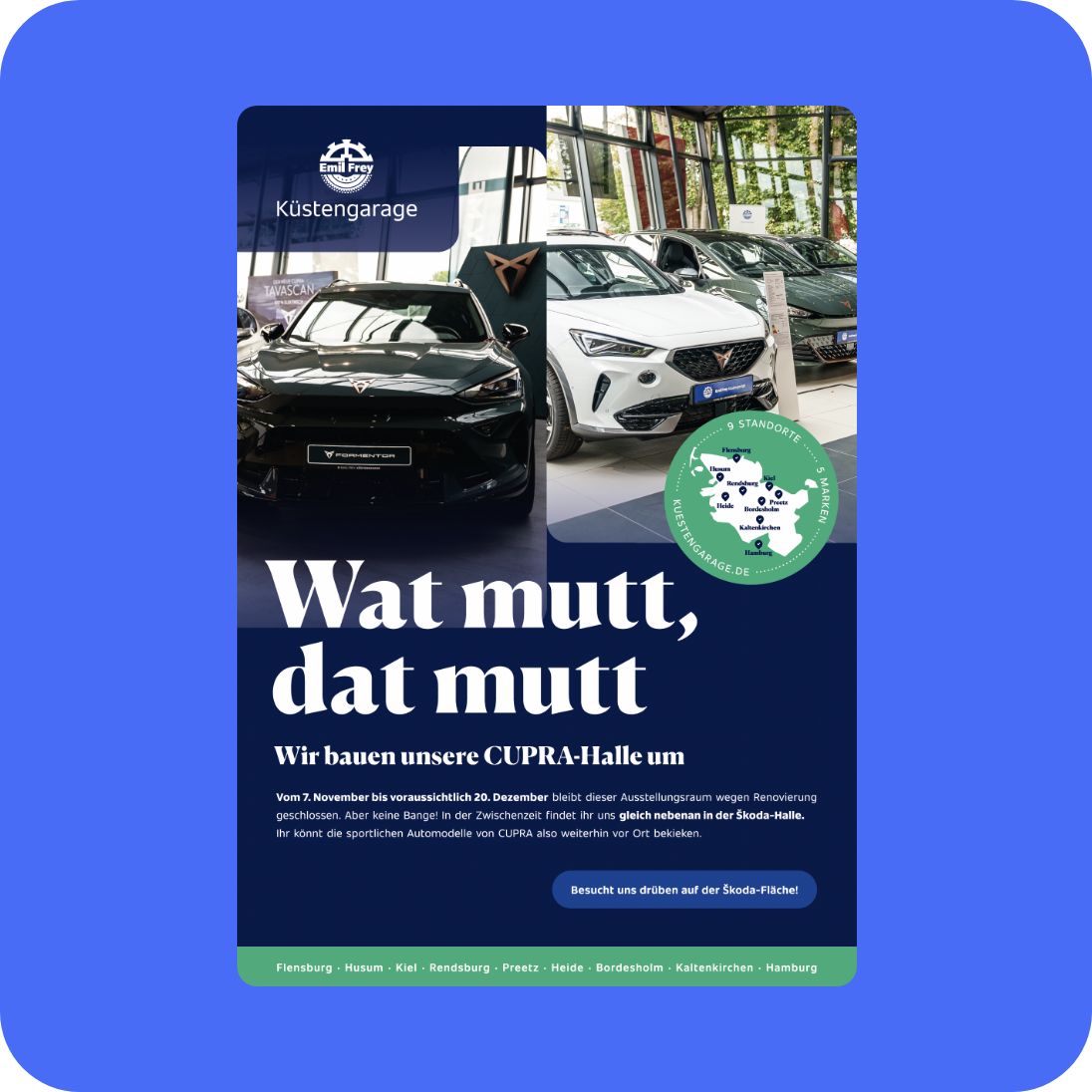 Visualisierung der Emil Fey Website