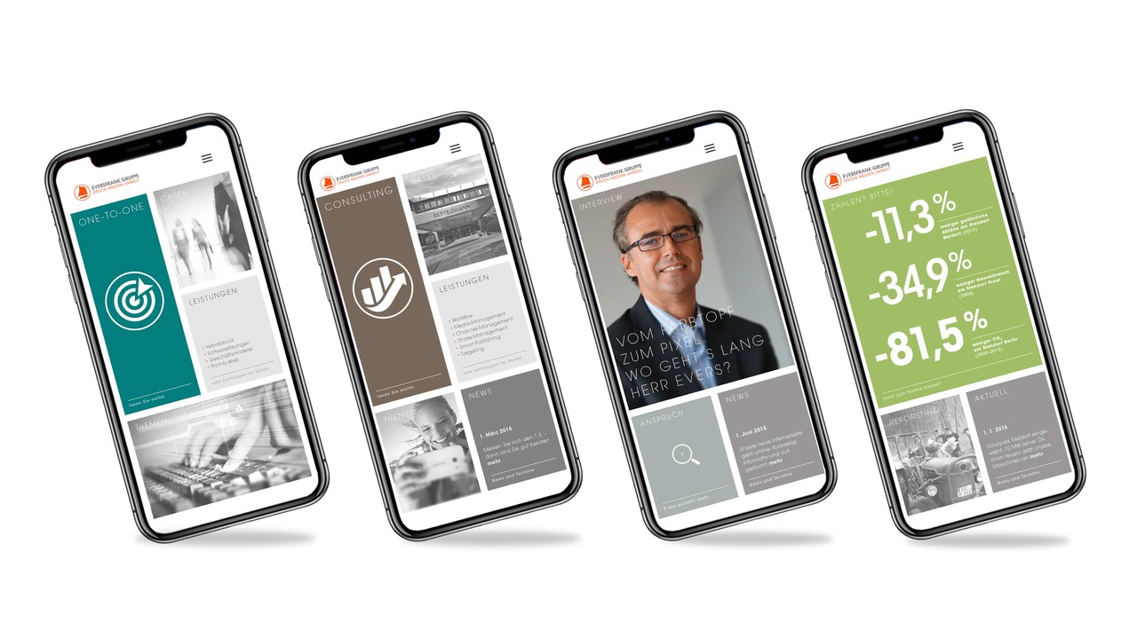 hochzwei_evdr_slider_02.jpeg Vier Smartphones zeigen Website der Eversfrank Gruppe