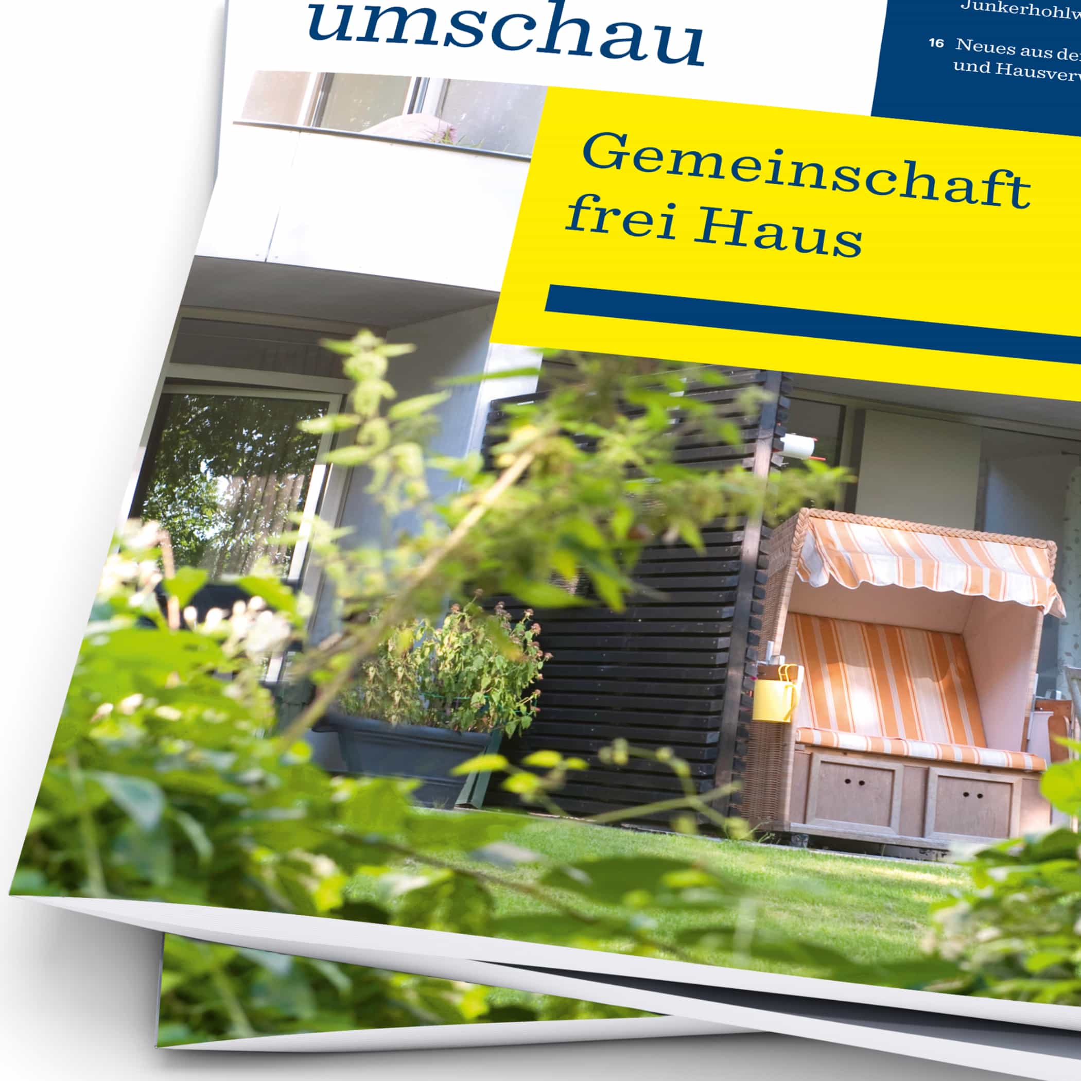hochzwei_fab_teaser_03.jpg Ecke eines FAB-Printmagazins mit Strandkorb und Text