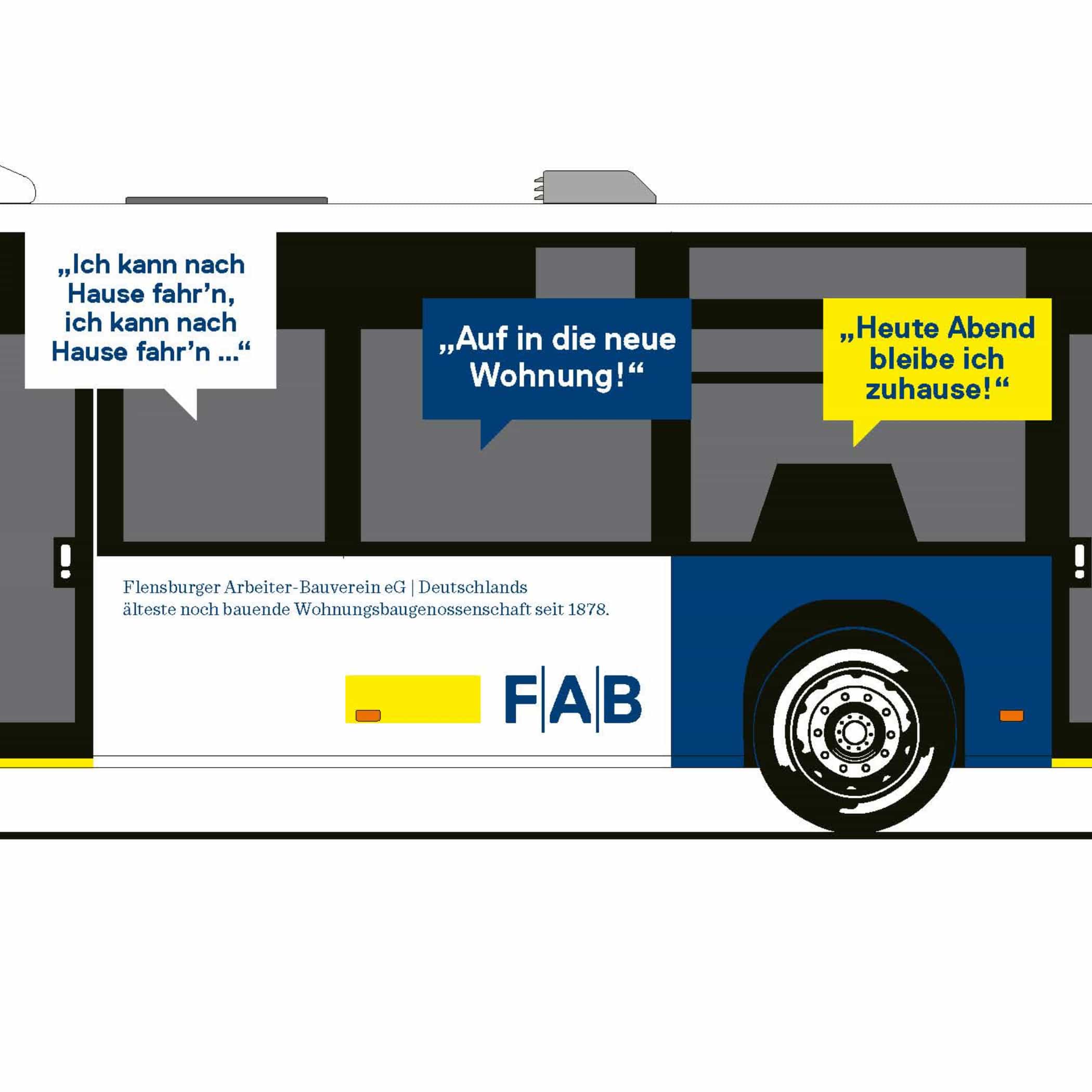 hochzwei_fab_teaser_06.jpg Visualisierung eines Stadtbusses mit blau-gelber Werbung für den FAB