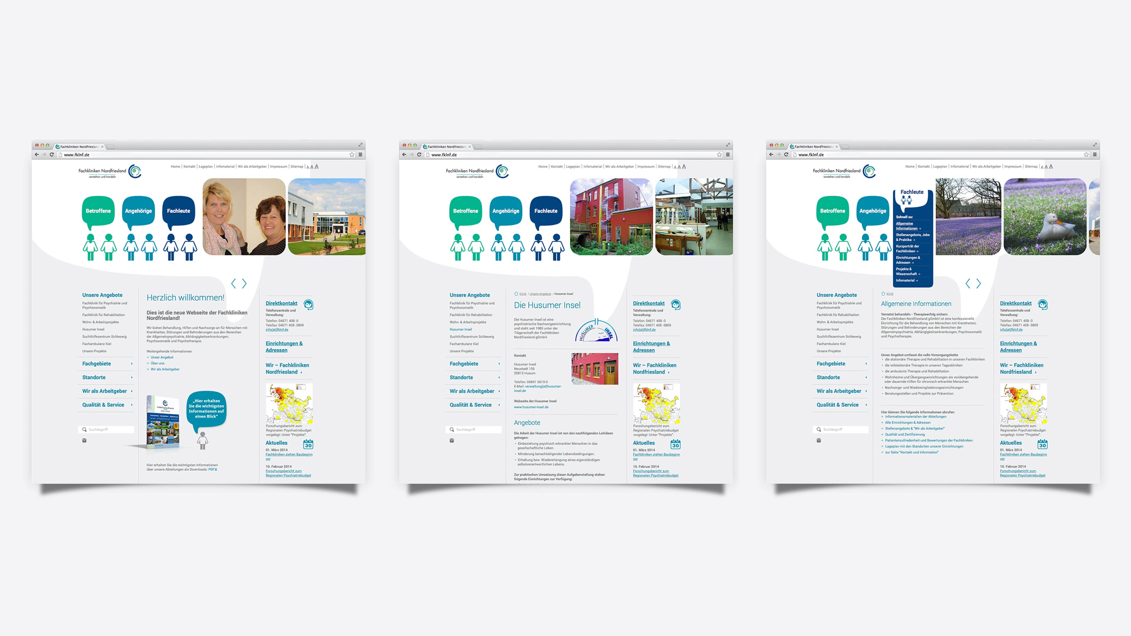 hochzwei_fknf_slider_01.jpg Drei Screenshots der Website der Fachkliniken Nordfriesland