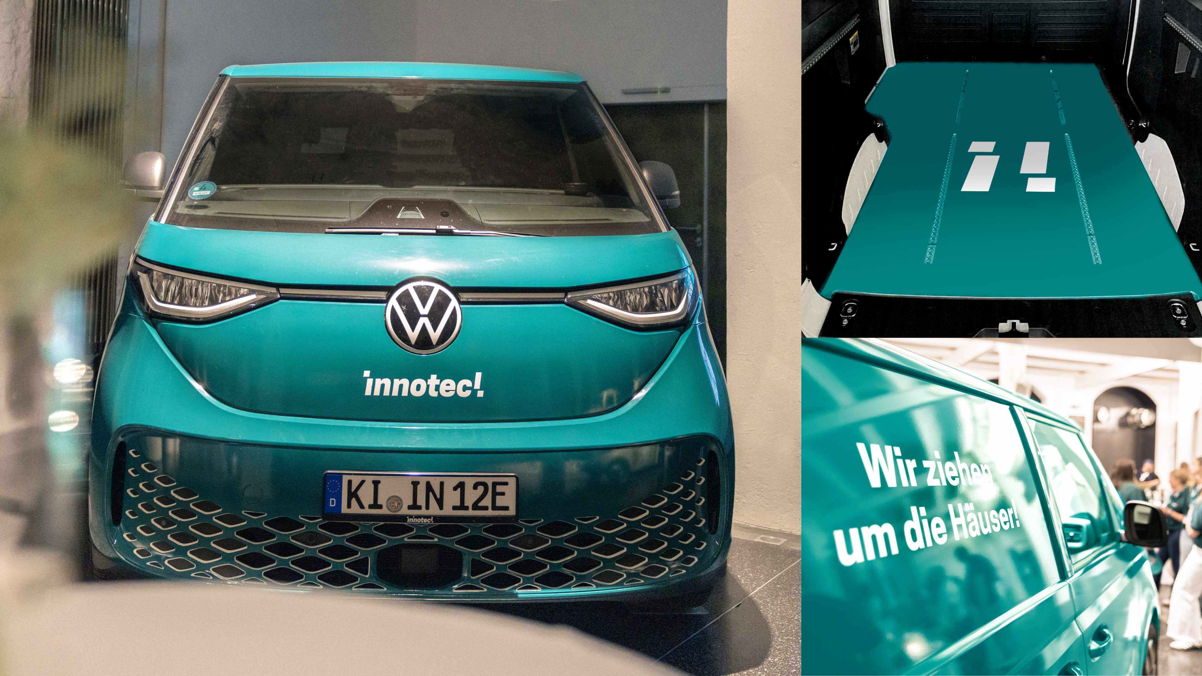 dunkelgrünes Fahrzeug mit dem neuen innotec Design