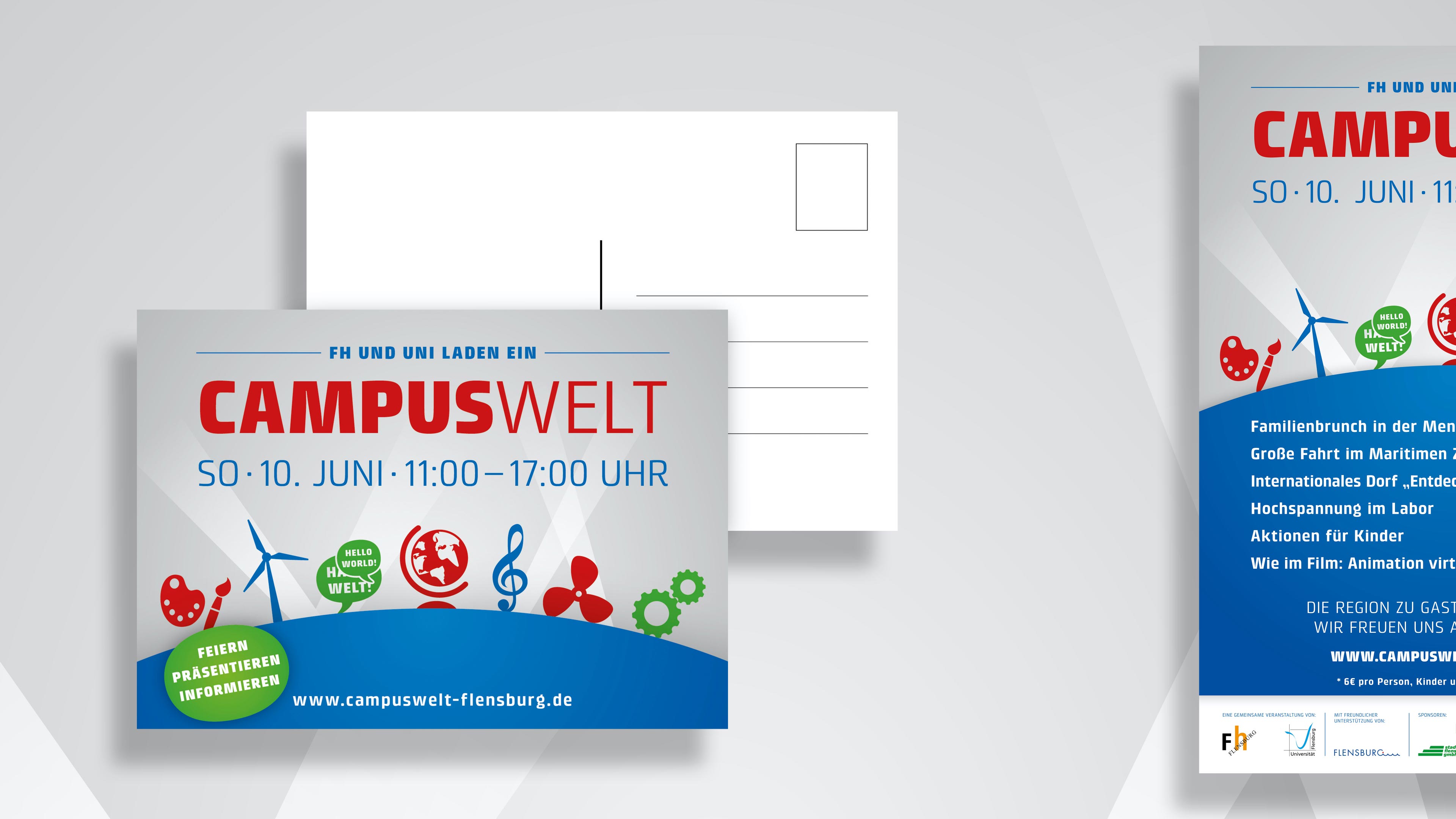 hochzwei_fhfl_slider_01.jpg Vorder- und Rückseite der Einladung zur "Campuswelt"