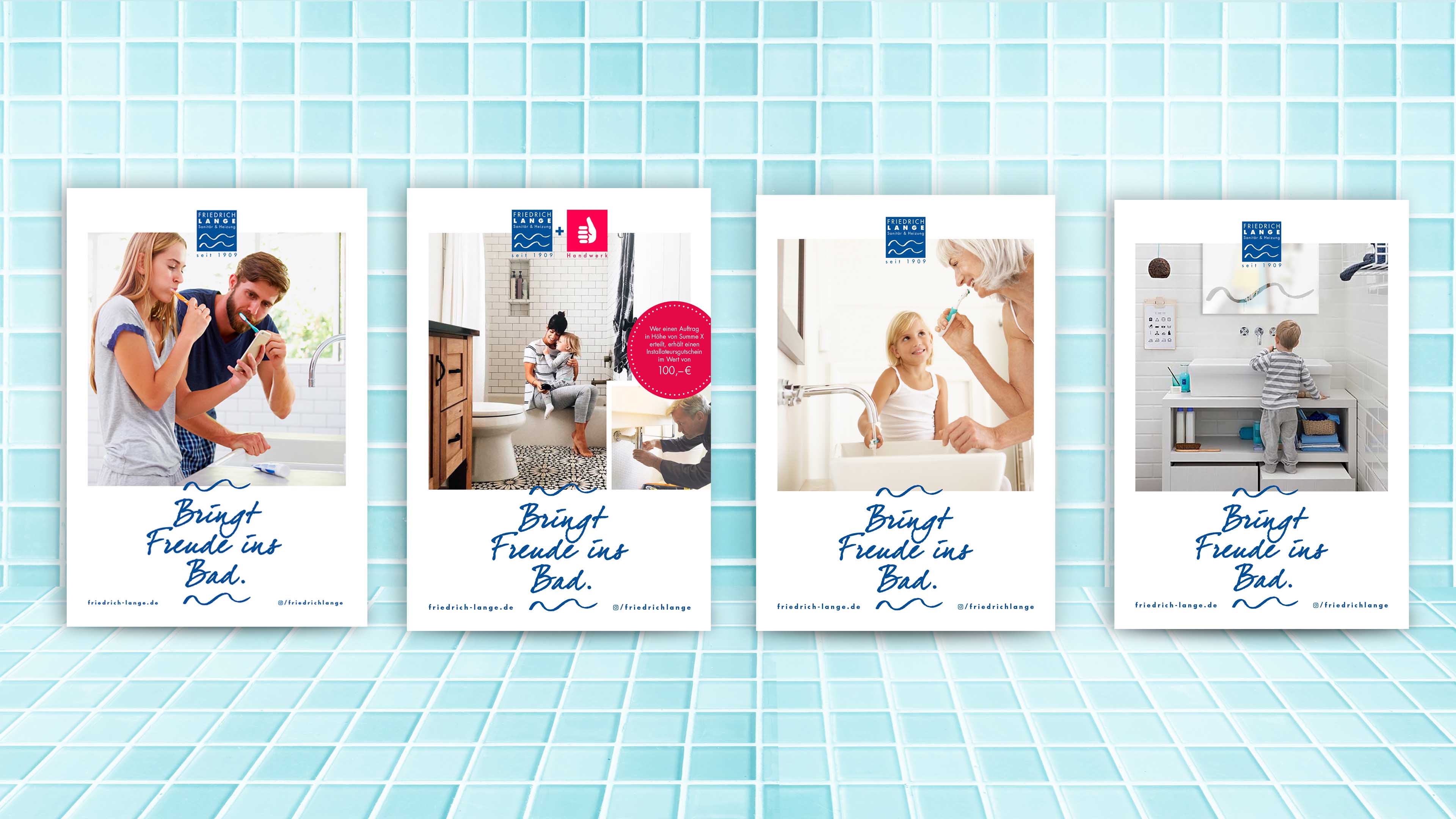 hochzwei_frla_slider_03.jpg Vier Plakate mit Badfotos und Text "Bringt Freude ins Bad"