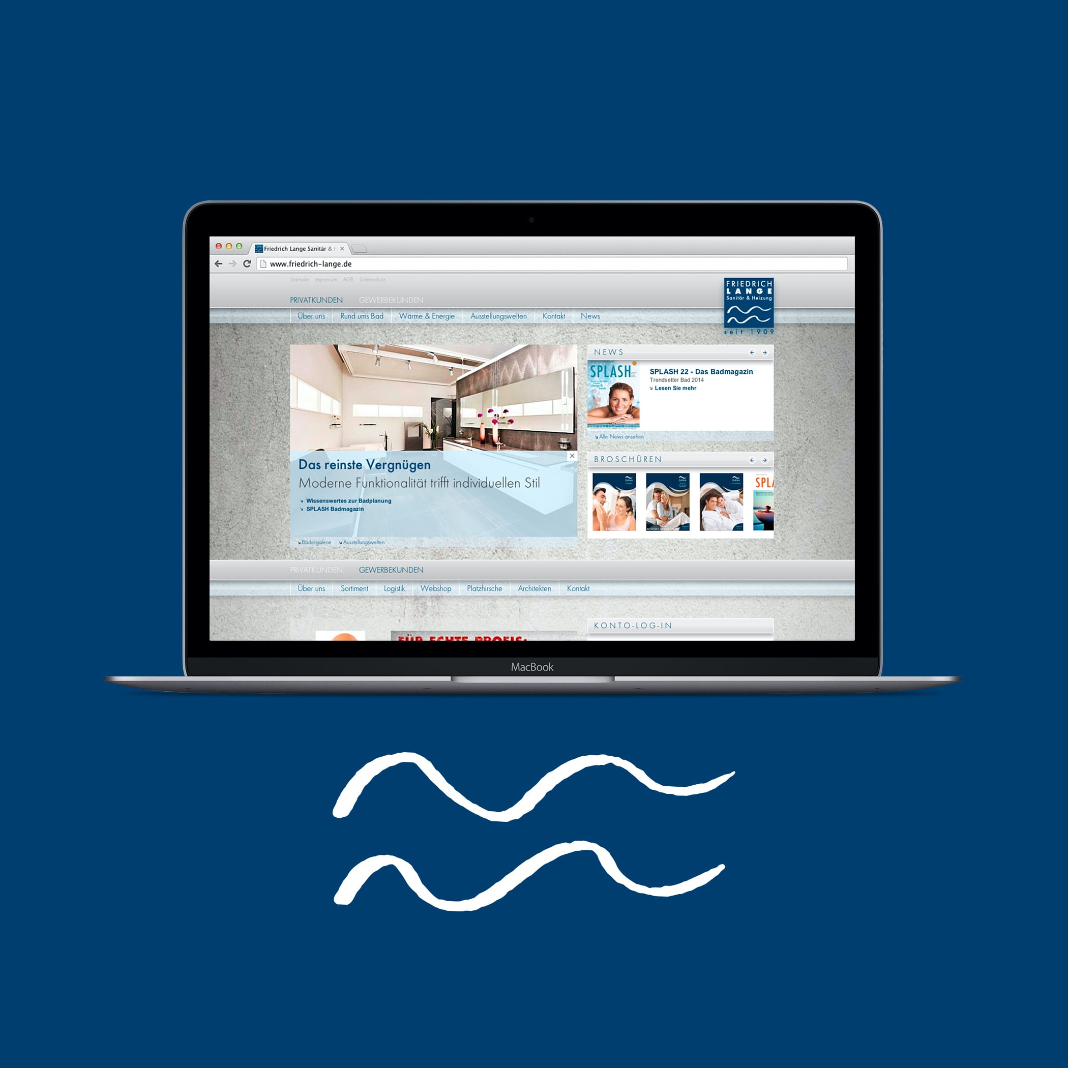 Eine Unterseite von Friedrich Lange