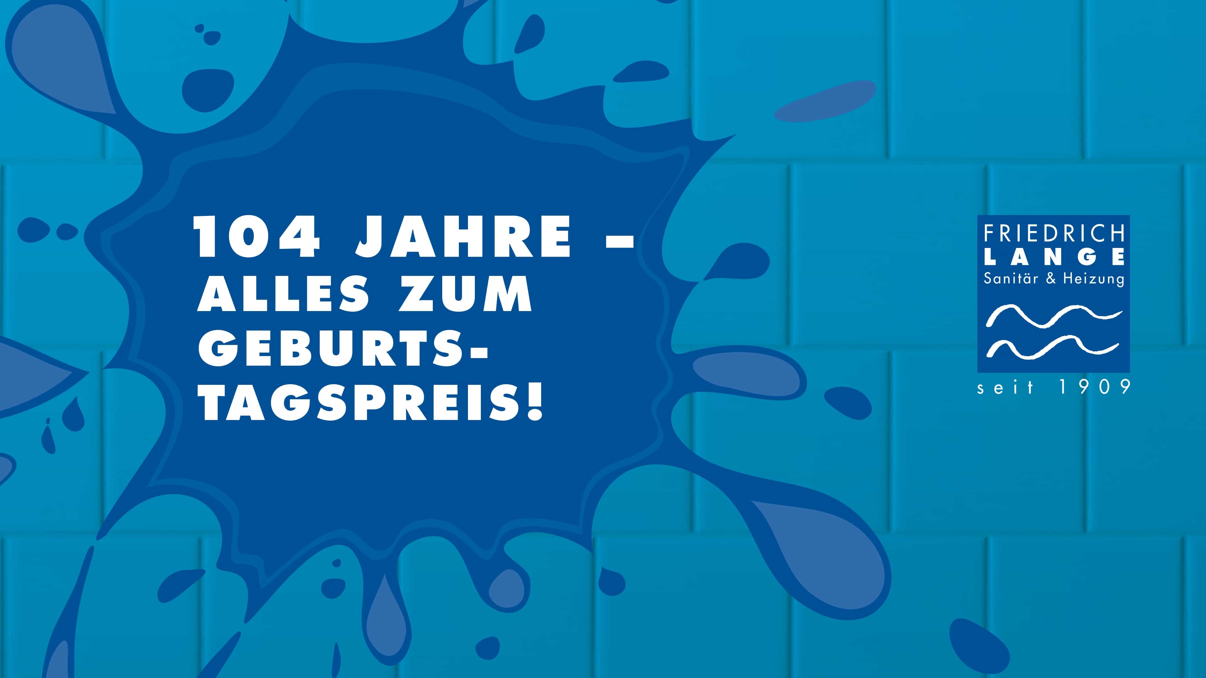 Geburtstagswerbung von Friedrich Lange