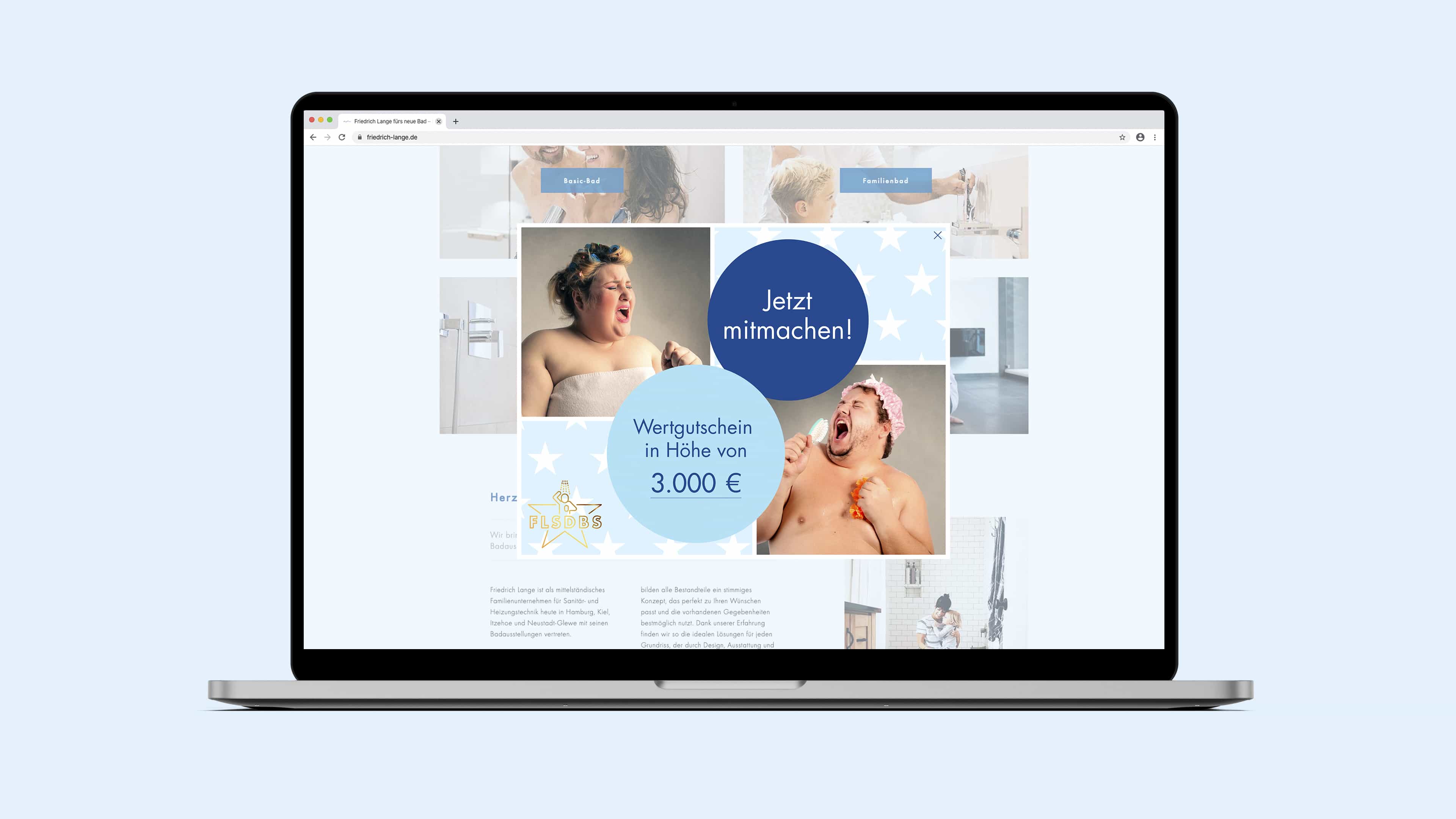 Ein Gewinnspiel auf der Friedrich Lange Homepage