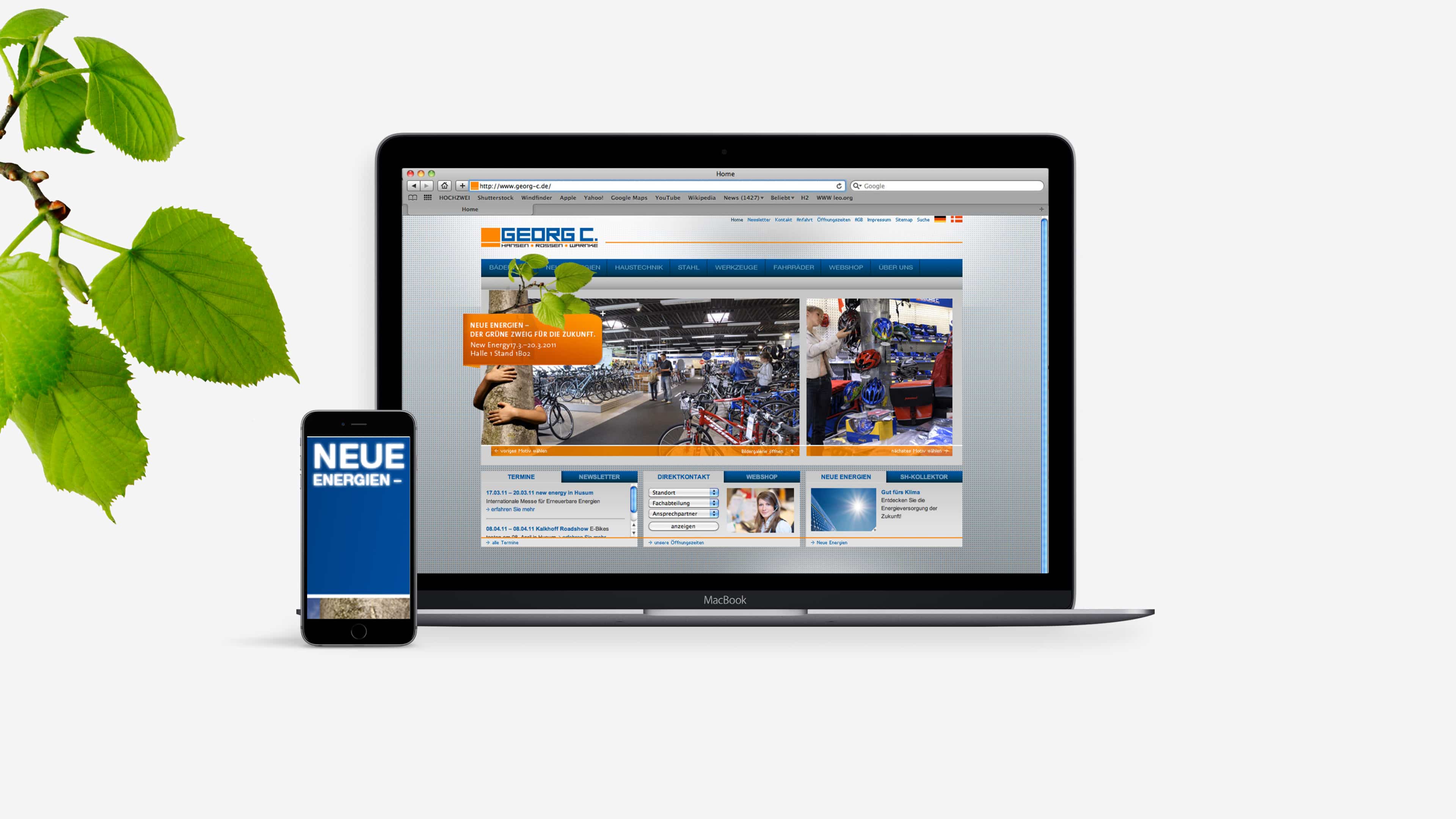 hochzwei_georgc_slider_01.jpg Georg C Homepage in Desktop Ansicht