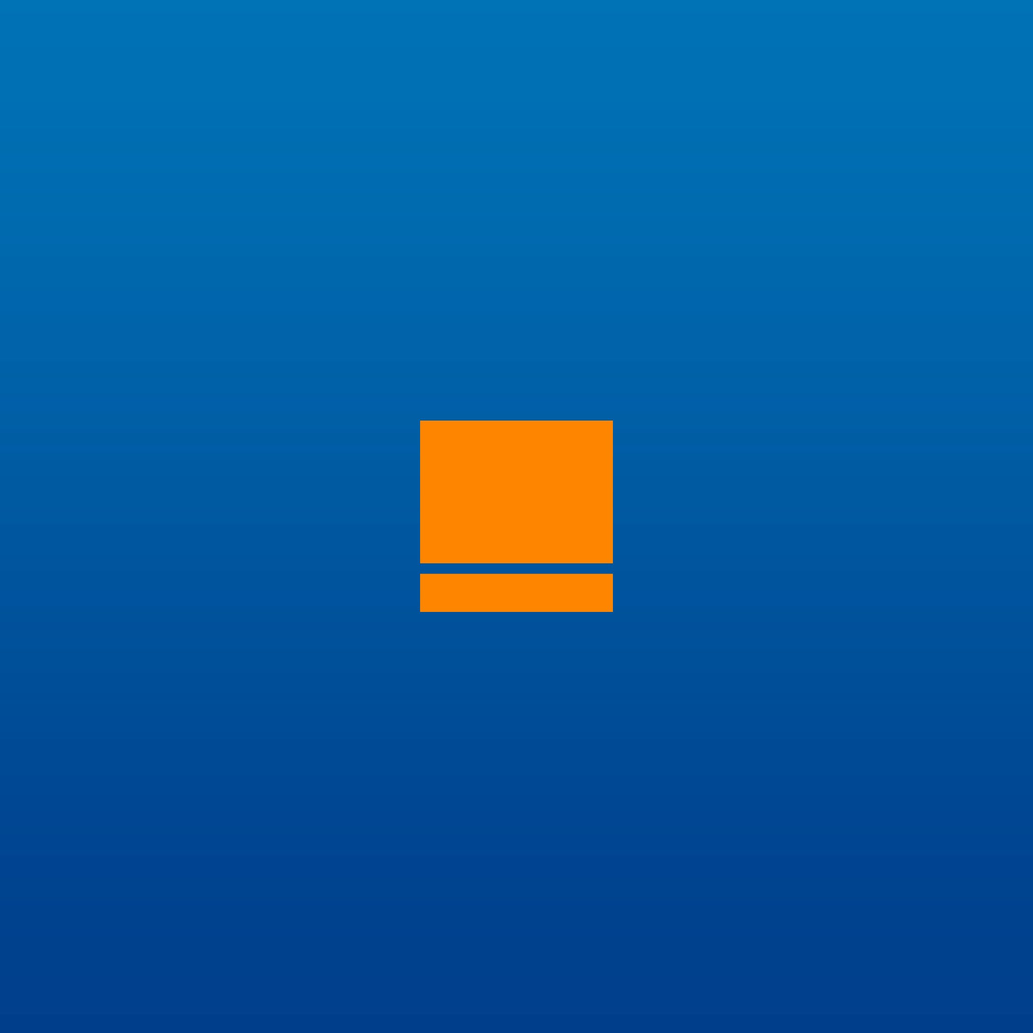 hochzwei_gch_teaser_03.jpg Eine orangene Kachel auf blauem Hintergrund