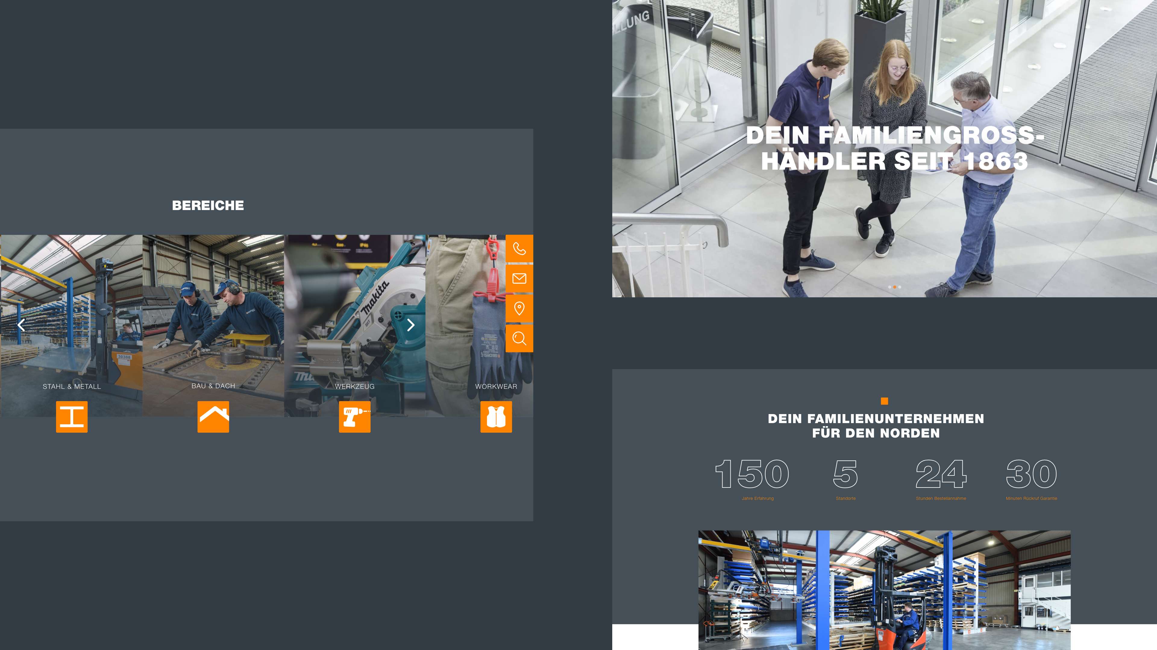 h2_gch_slider_01.jpg Ausschnitte der neuen Unterseiten mit großflächigen Grafiken und Counterlementen
