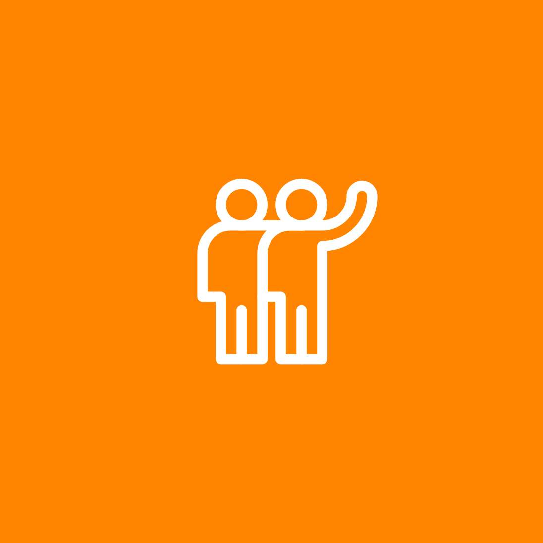 h2_gch_teaser_04.jpg Neue Grafikkachel: Zwei Männchen mit orangefarbenem Hintergrund