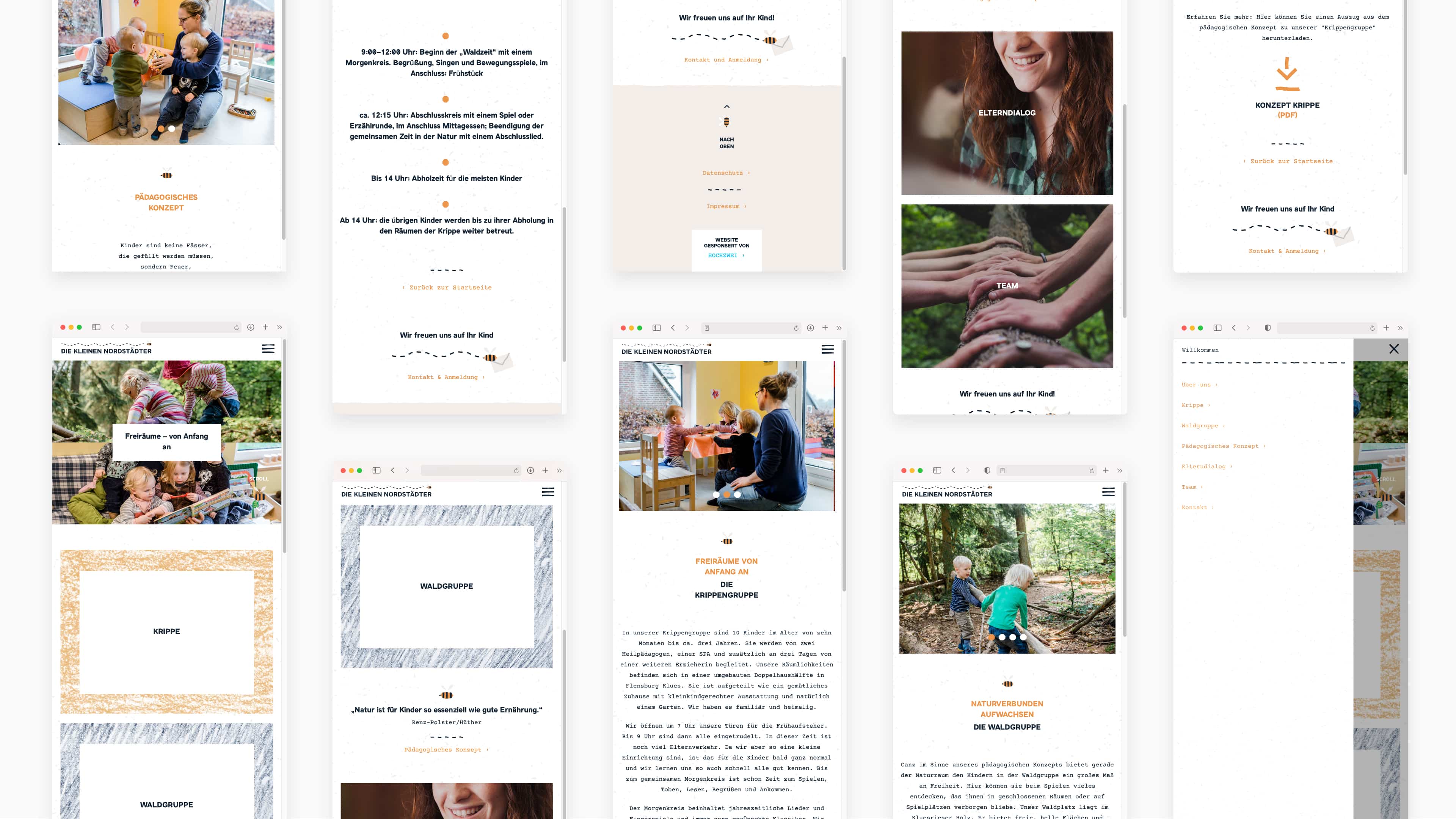 Unterseiten eines Kindergartens