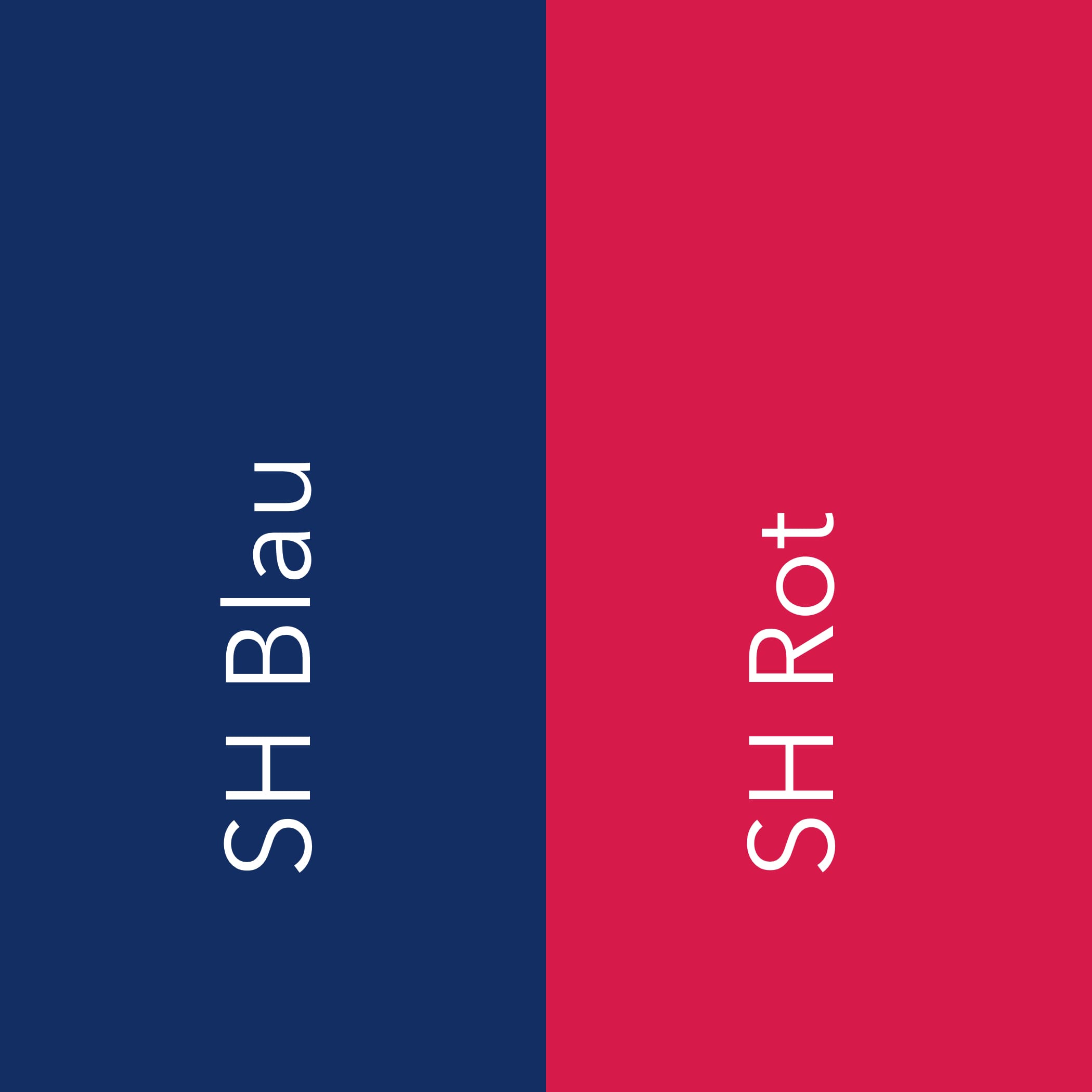 Ein blauer und ein roter Balken