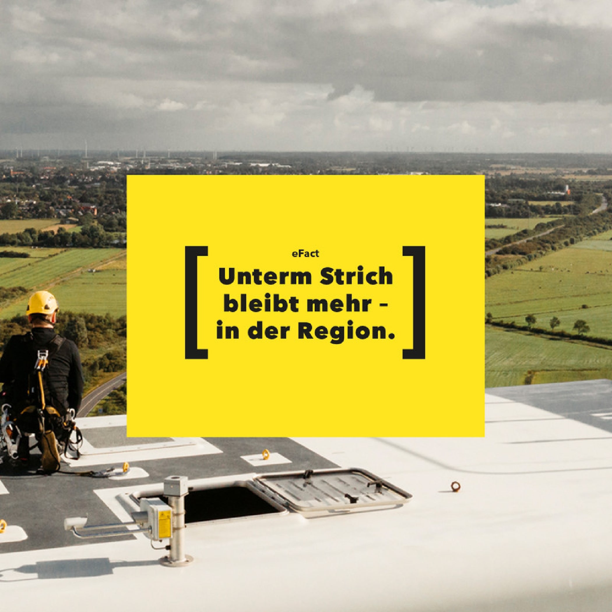 hochzwei_efacts_teaser_07.jpg Ein Mann steht auf dem Kopf eines Windrades