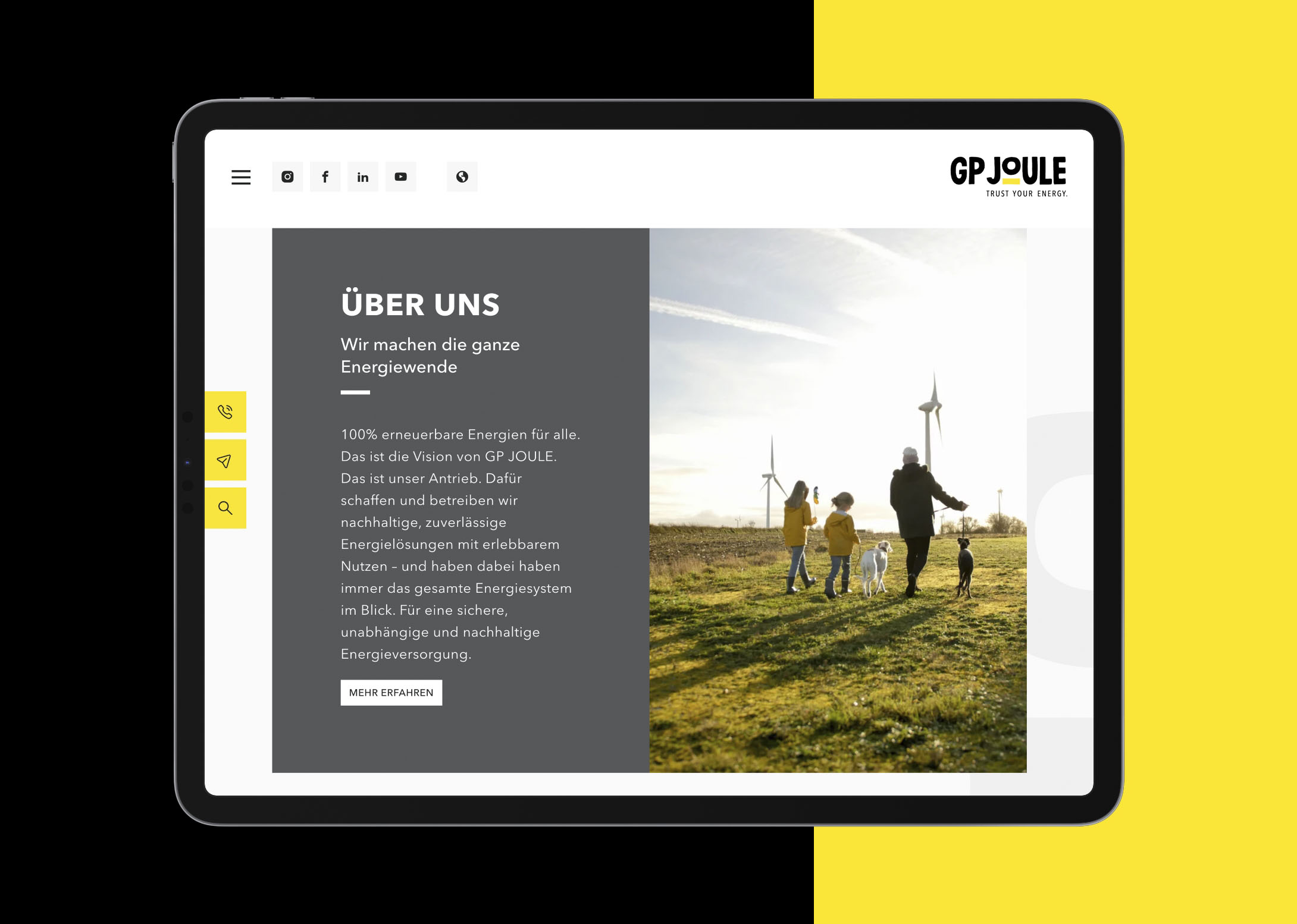 hochzwei_GP_teaser_07.jpg Einblicke in die neue Website auf einer schwarz/gelben Kachel