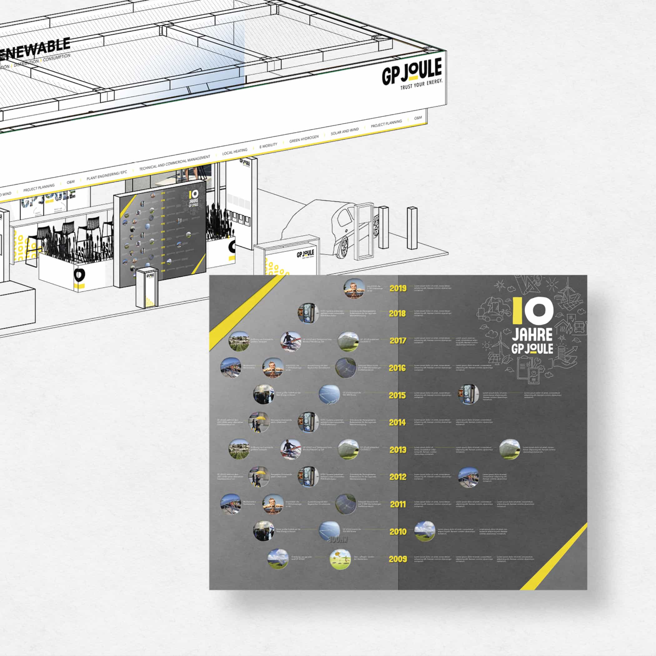 hochzwei_gpjoule_teaser_10.jpg Ein graues Heft von GP Joule mit Jahreszahlen