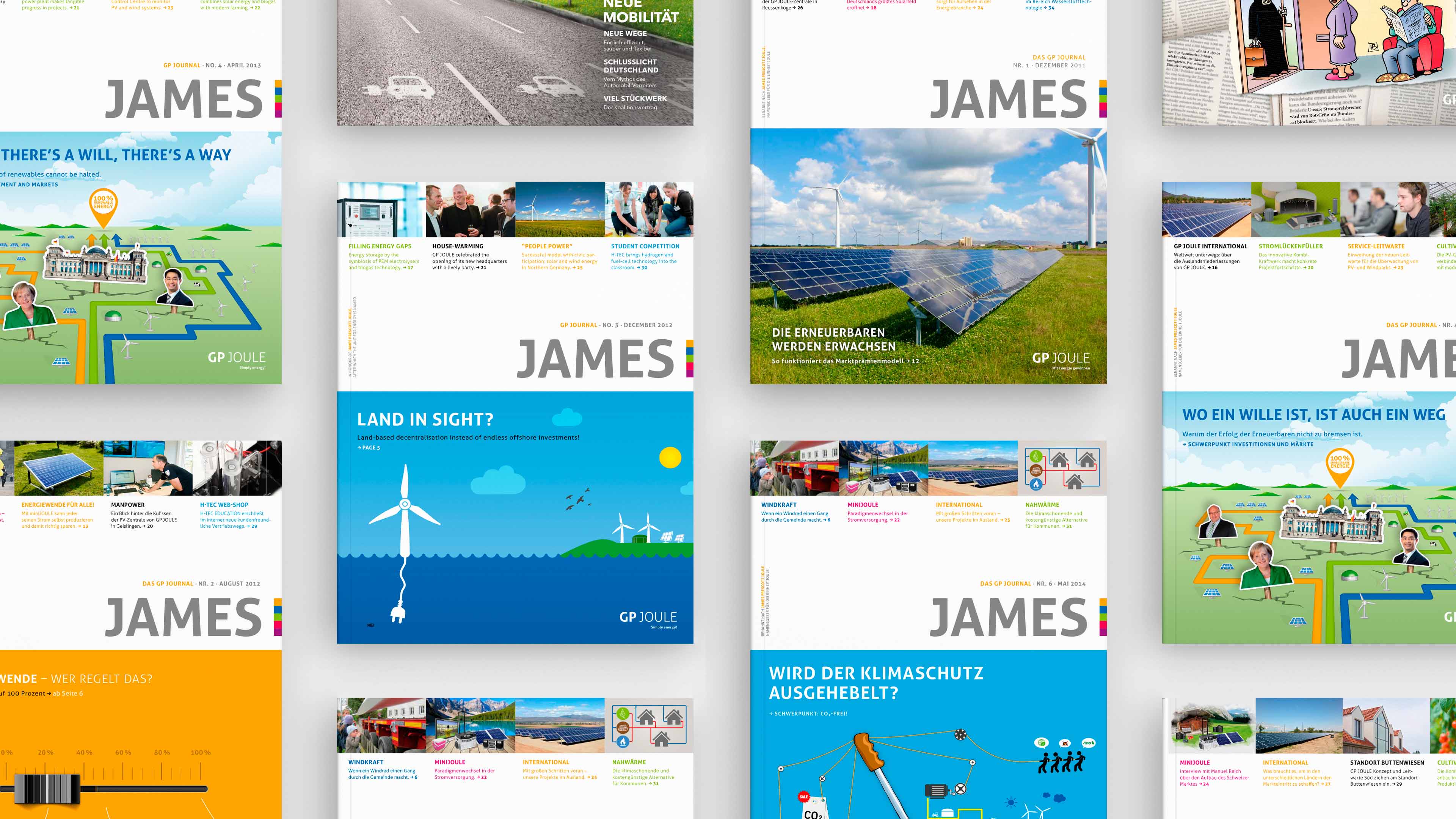 Mehrere Kataloge von Gpjoule