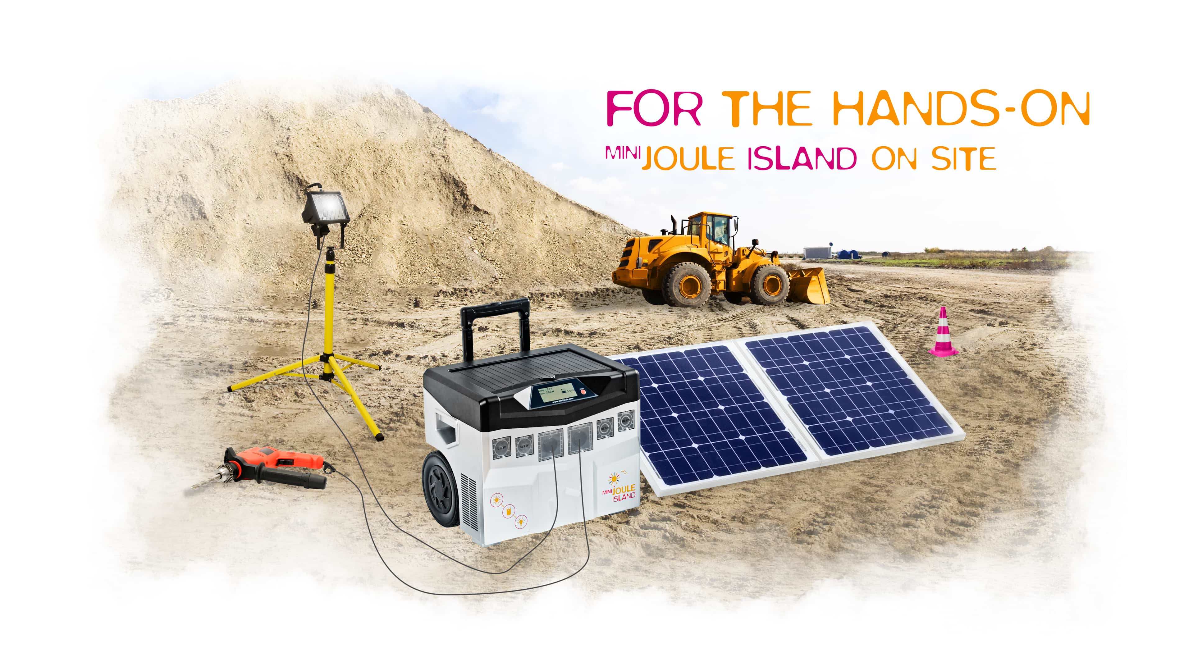 hochzwei_minijoule_slider_03.jpg Mini Joule Solaranlage auf einer Baustelle