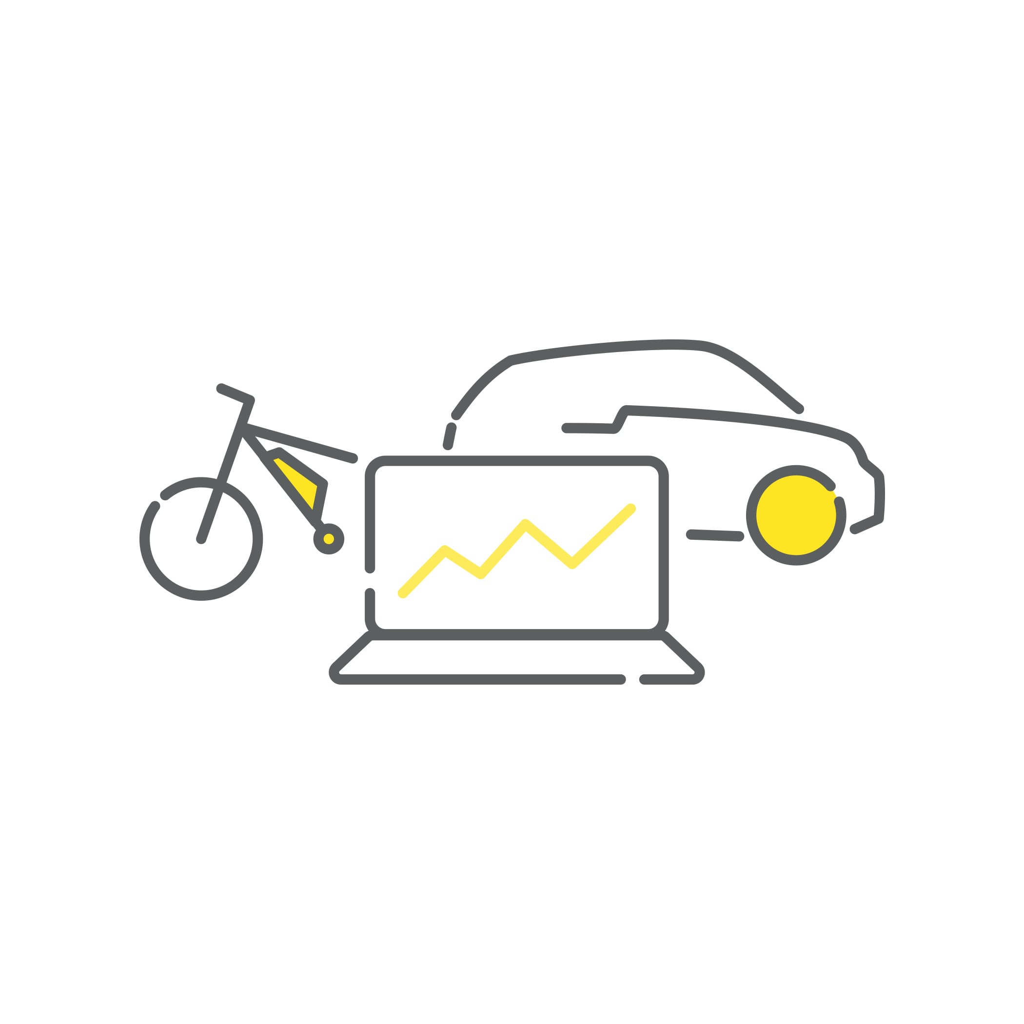 hochzwei_gp_teaser_03.jpg Drei Icons bestehend aus einem Auto, einem Fahrrad und einem Laptop