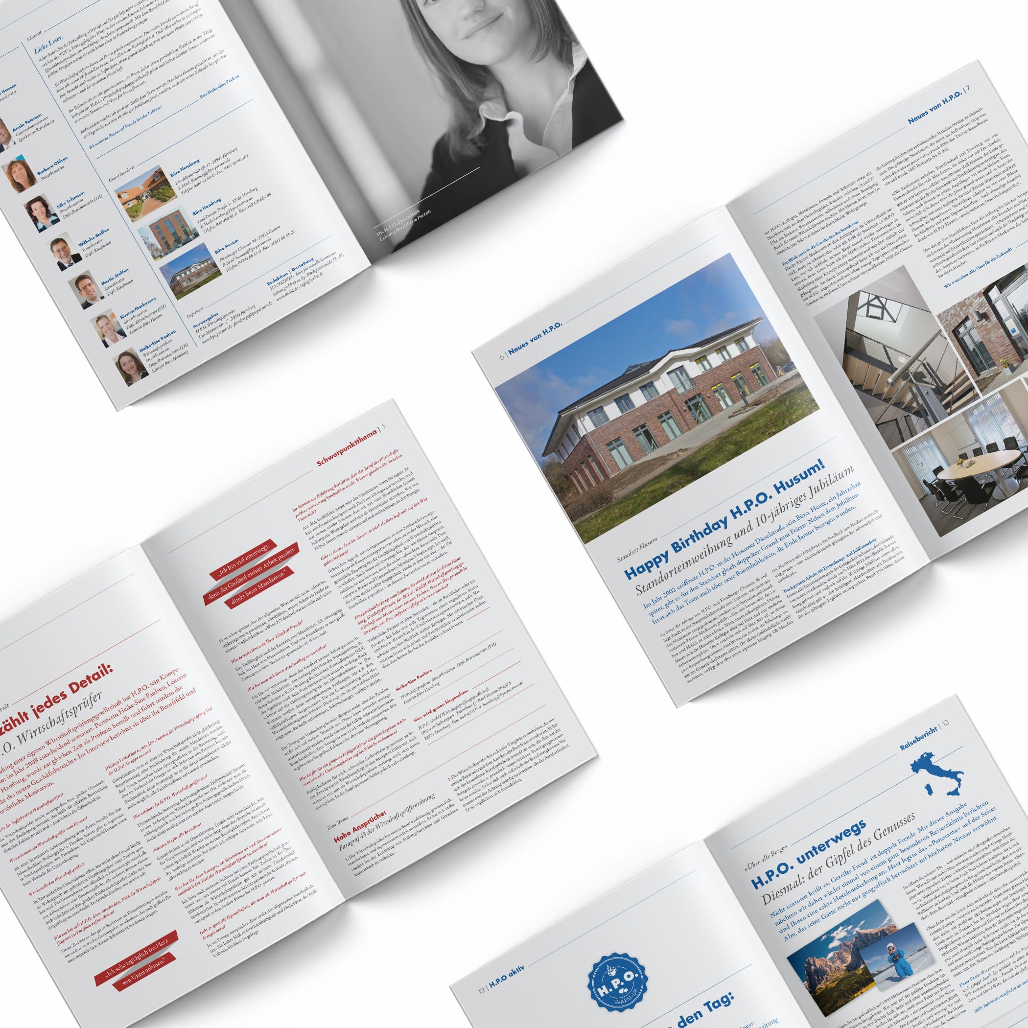 hochzwei_hpo_teaser_04.jpg Vier aufgeschlagene Hefte von hpo