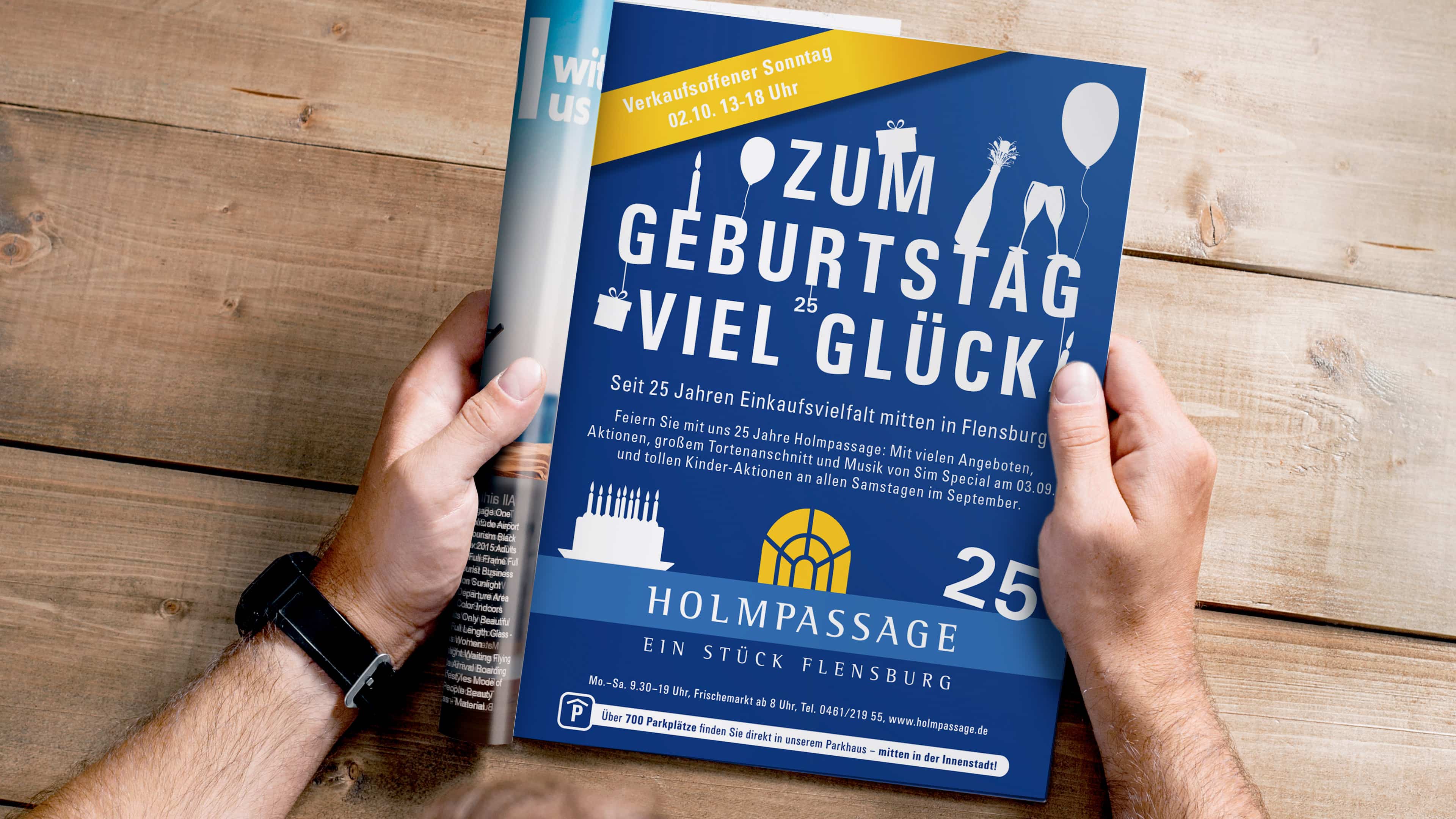 hochzwei_holmpassage_slider_02.jpg Jubiläumsbeitrag der Holmpassage in einem Magazin