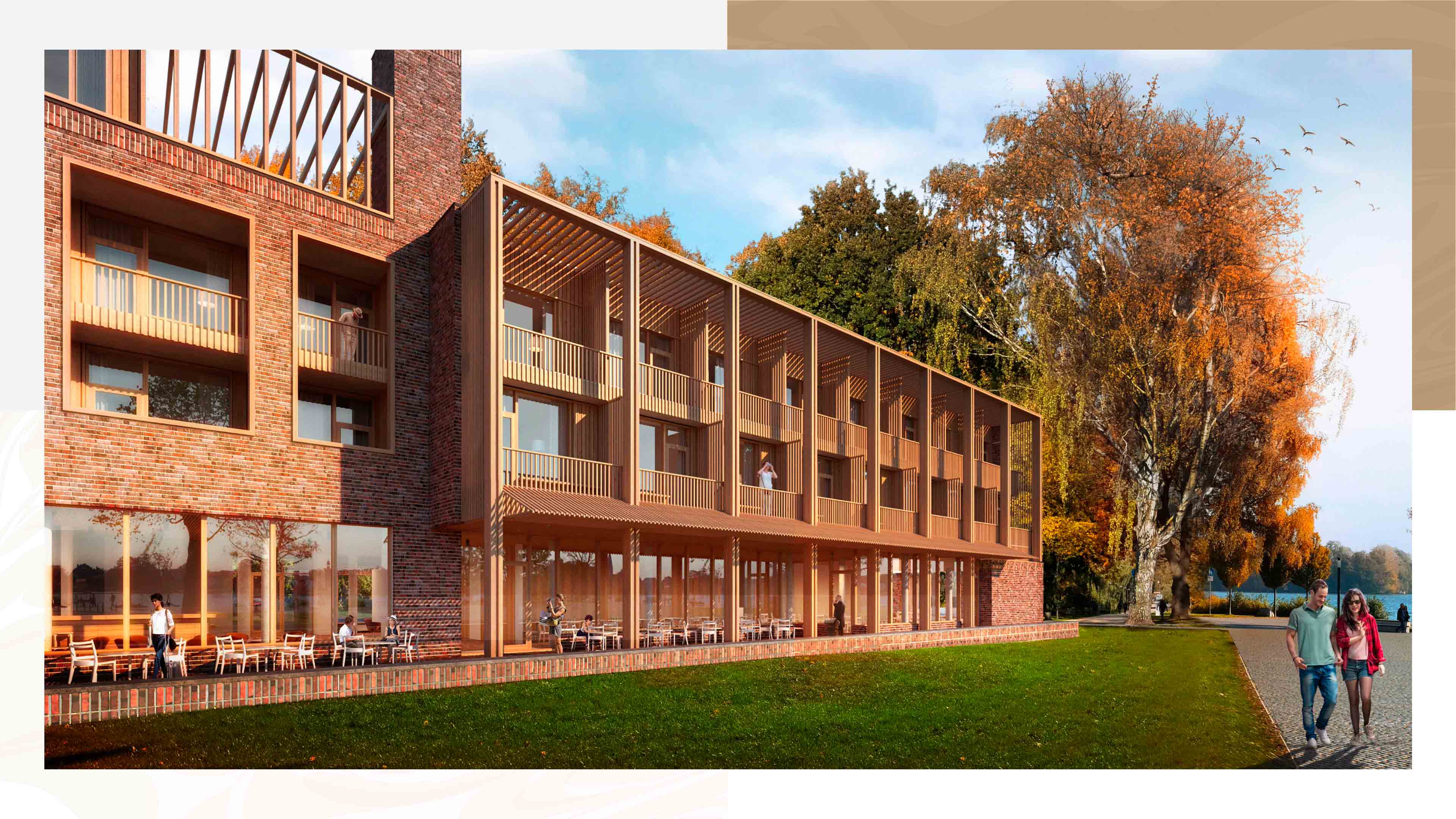 hochzwei_seeloge_slider_03.jpg Visualisierte Außenansicht des Eutiner Hotels Seeloge