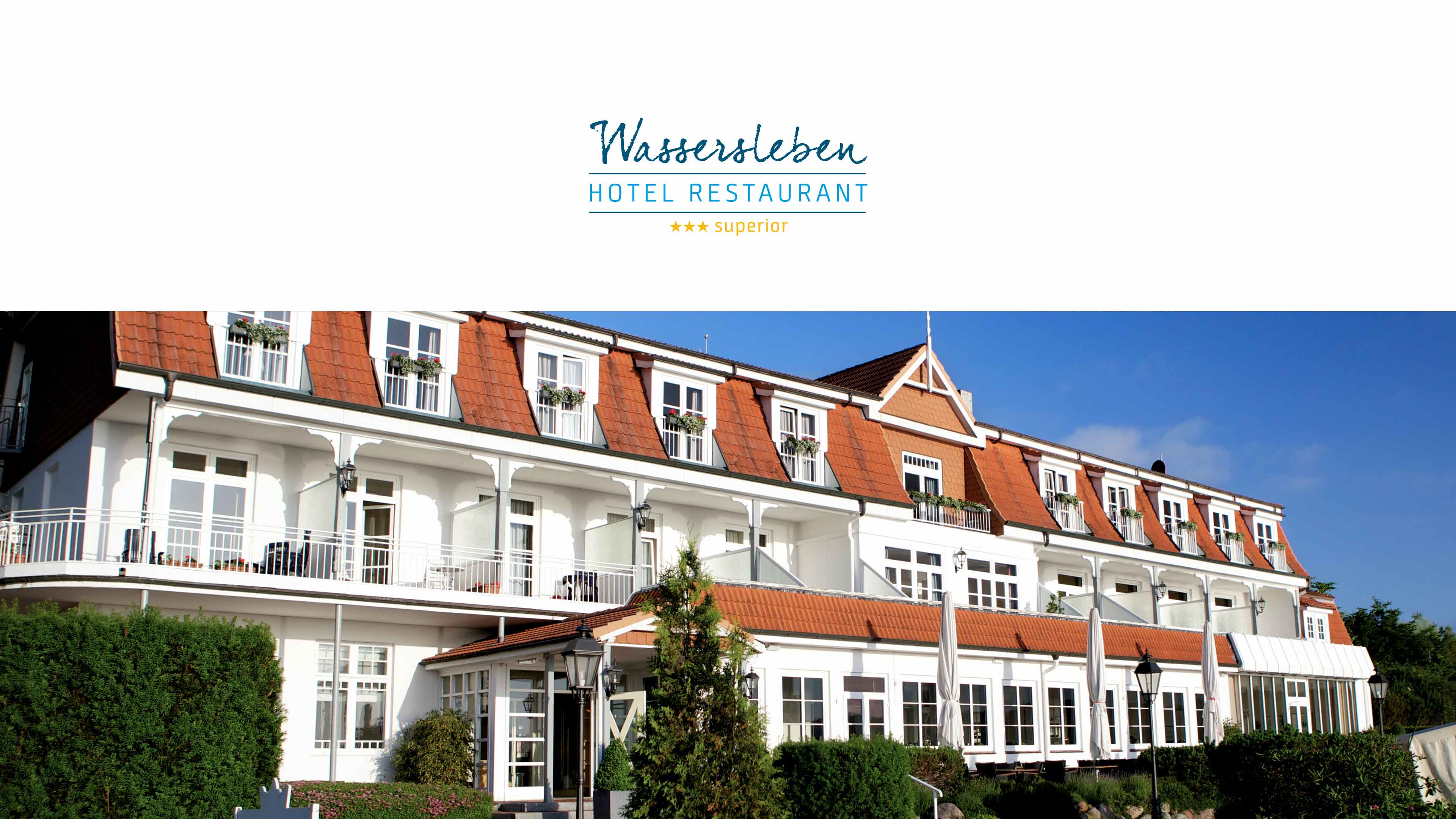 Außenansicht des Hotel Wassersleben