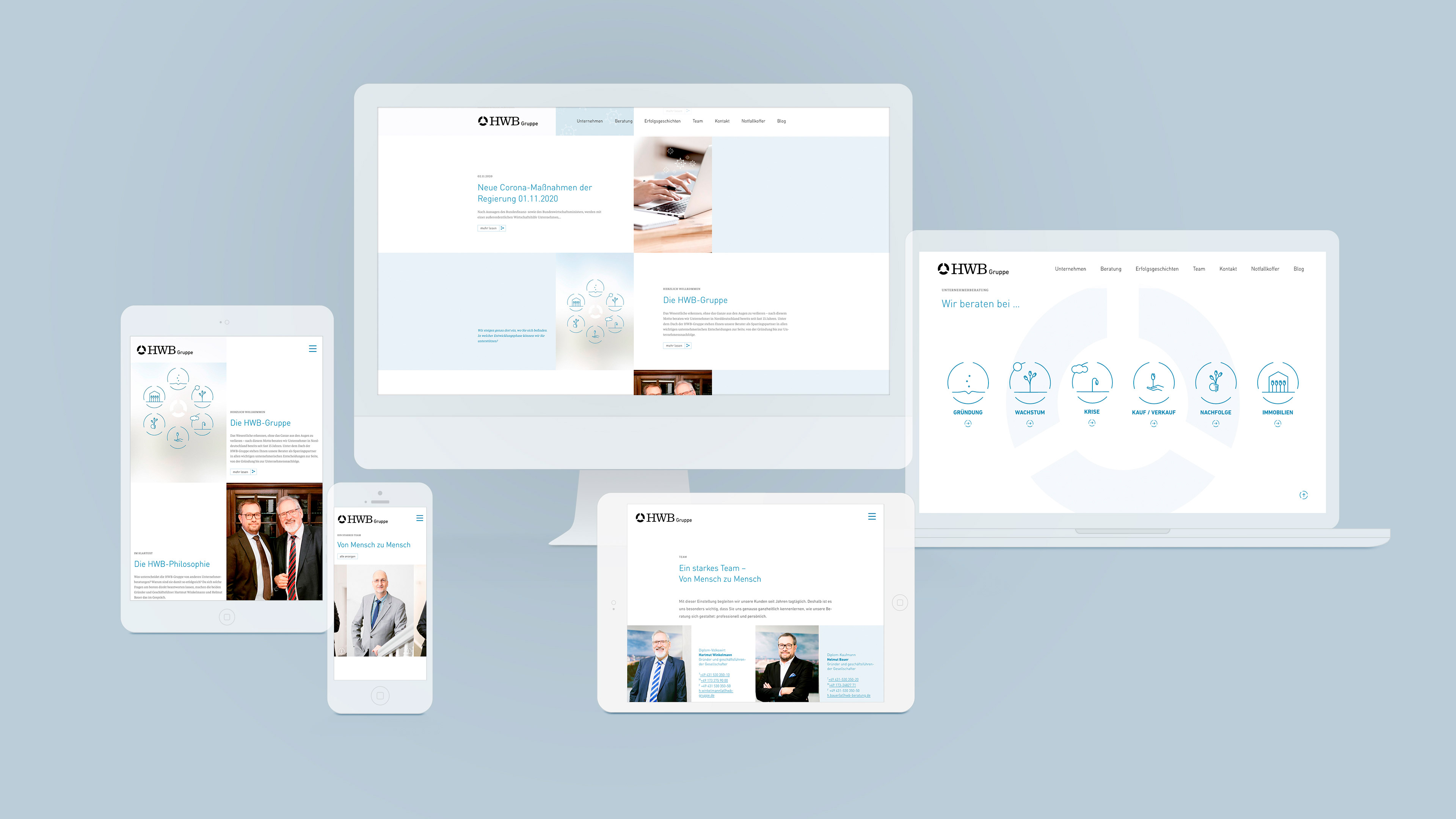 hochzwei_hwbu_slider_01.jpg Die Homepage der HWB Gruppe in sechs digitalen Ansichten