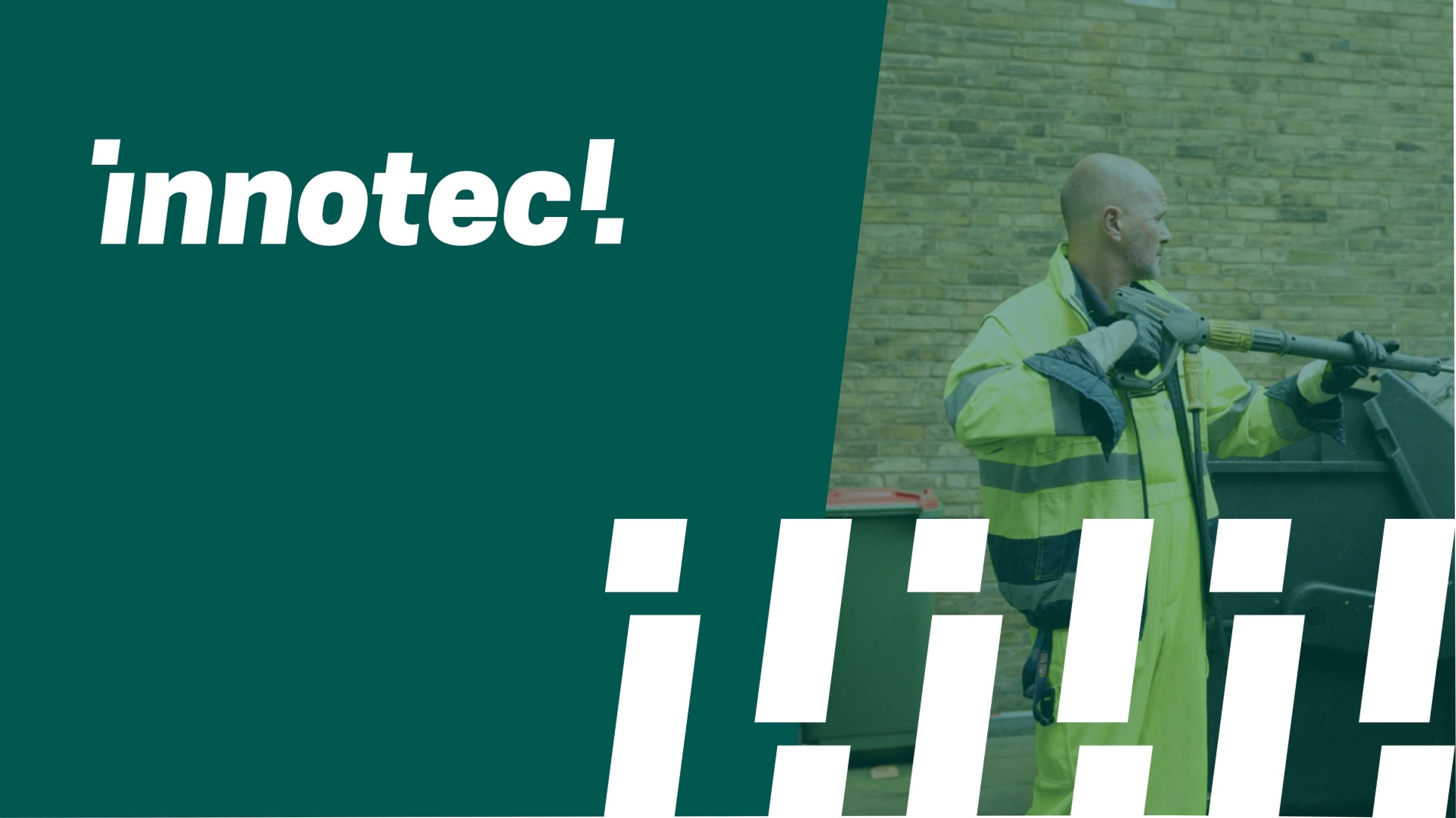 innotec Design in dunkelgrün mit weißer Schrift