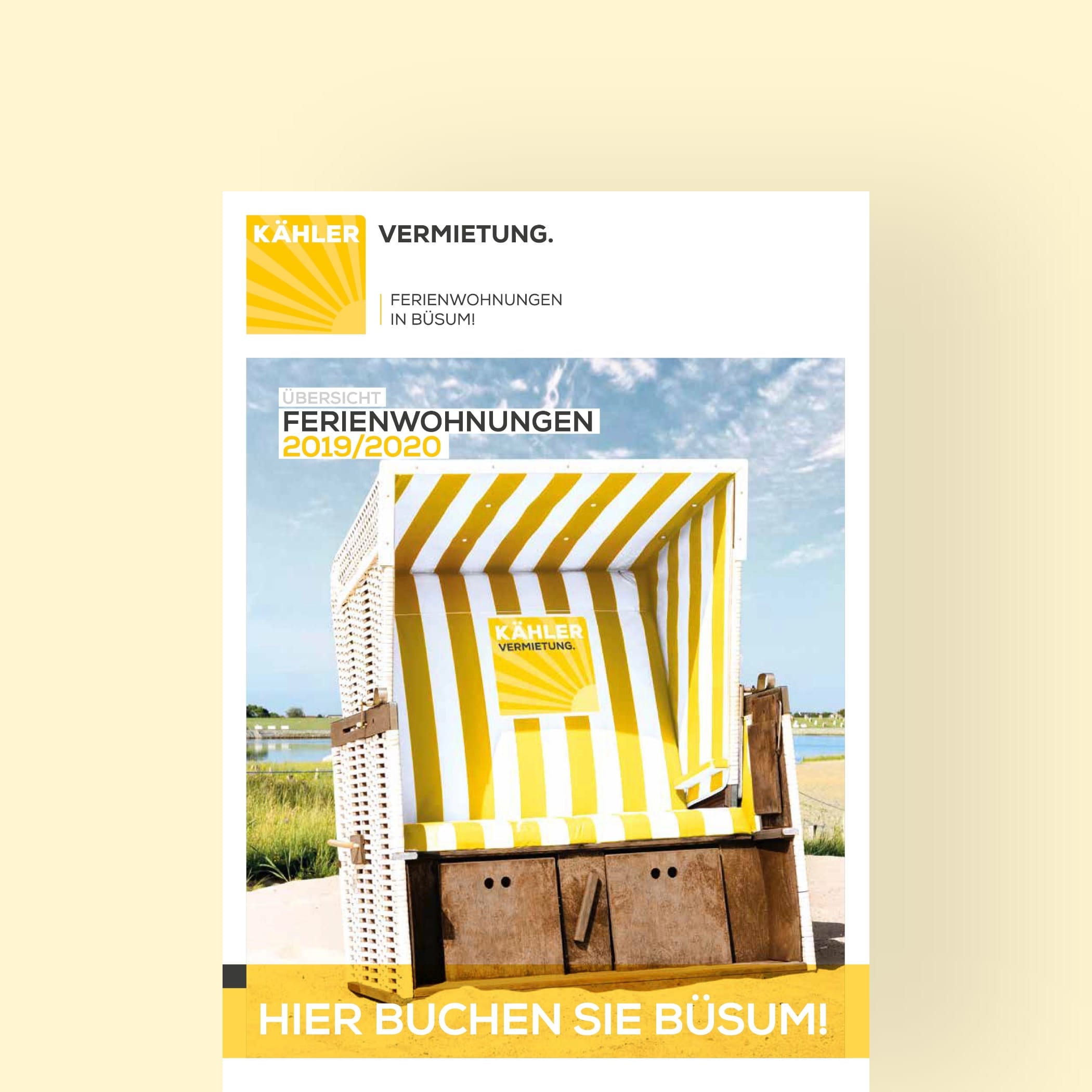 Das Cover des Kaehler Vermietungs Magazins