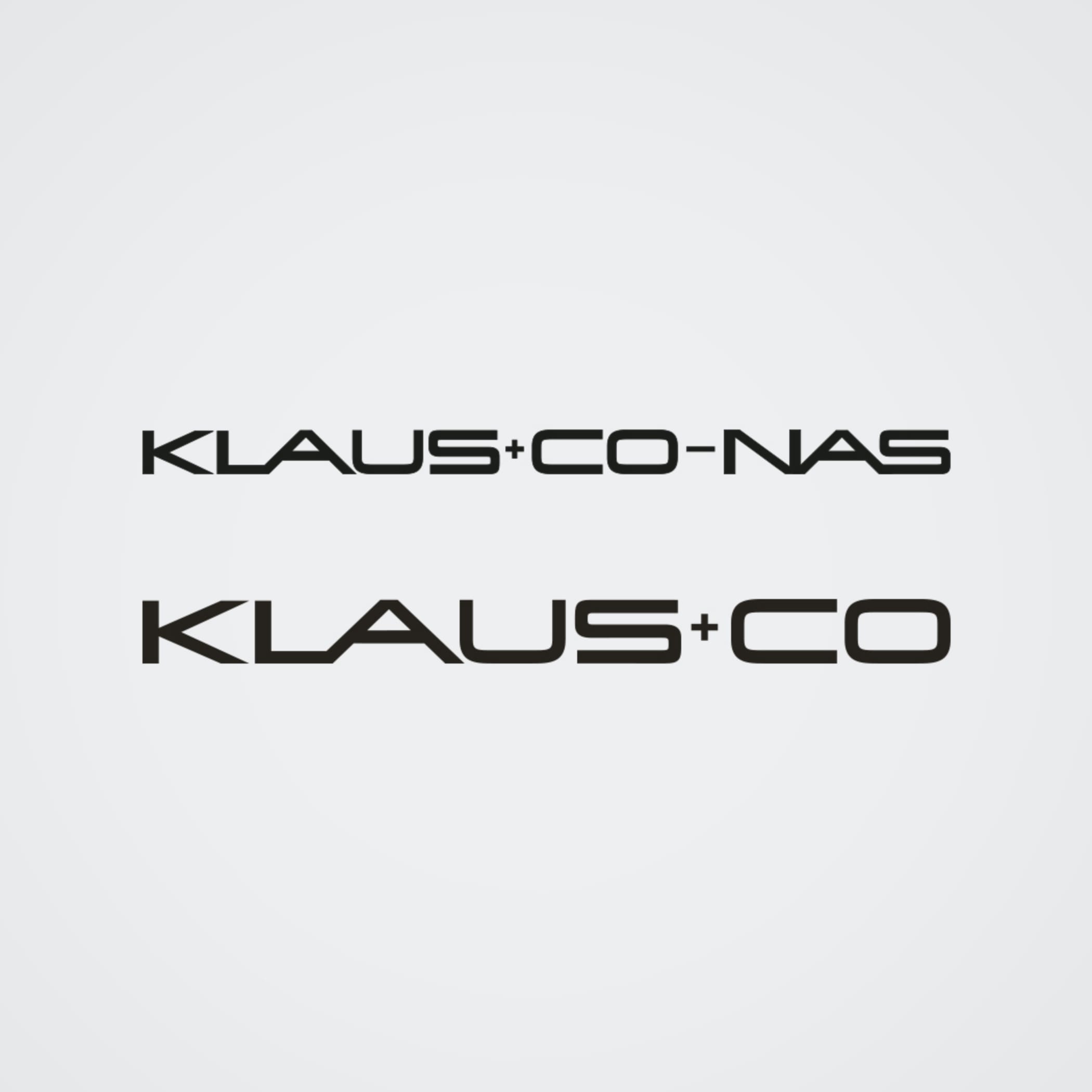hochzwei_klco_teaser_02.jpg Das Klaus und Co Logo mit schwarzer Schrift