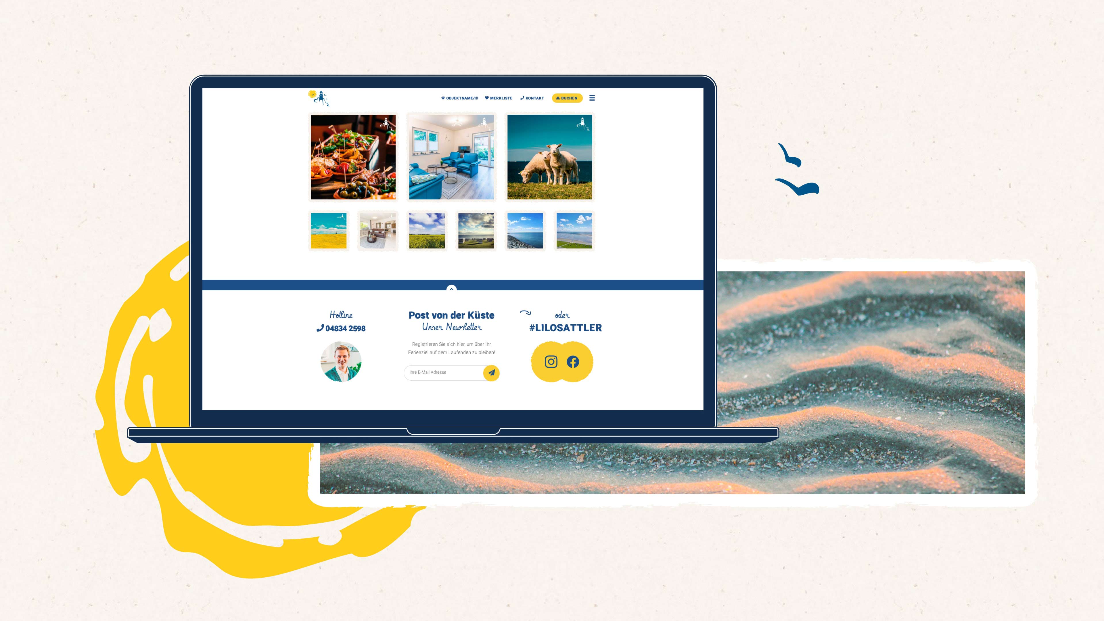 Homepage Ausschnitt von Lilo Sattler