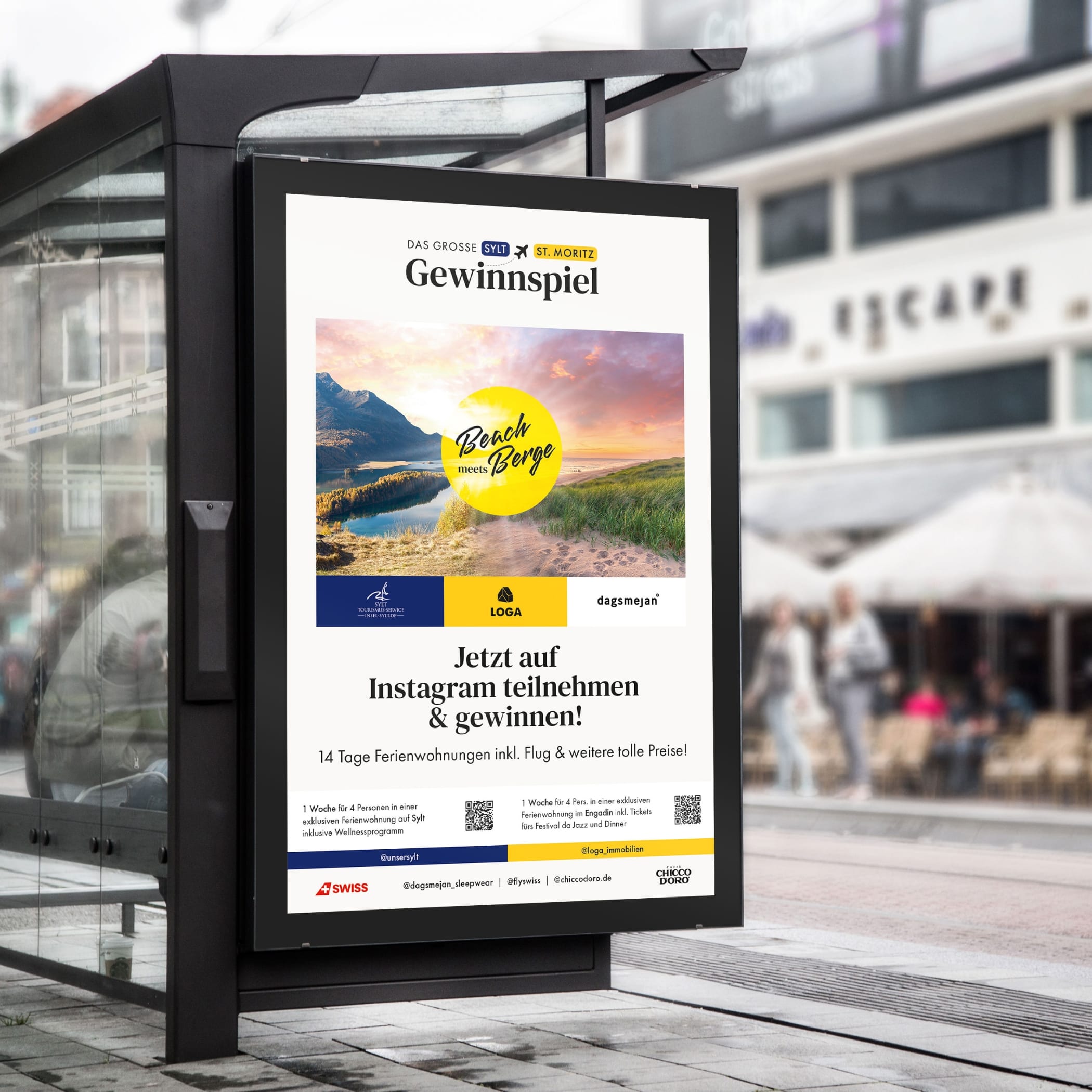 hochzwei_logaGewinnspiel_teaser_08.jpg Loga Gewinnspiel Werbung an einer Bushaltestelle