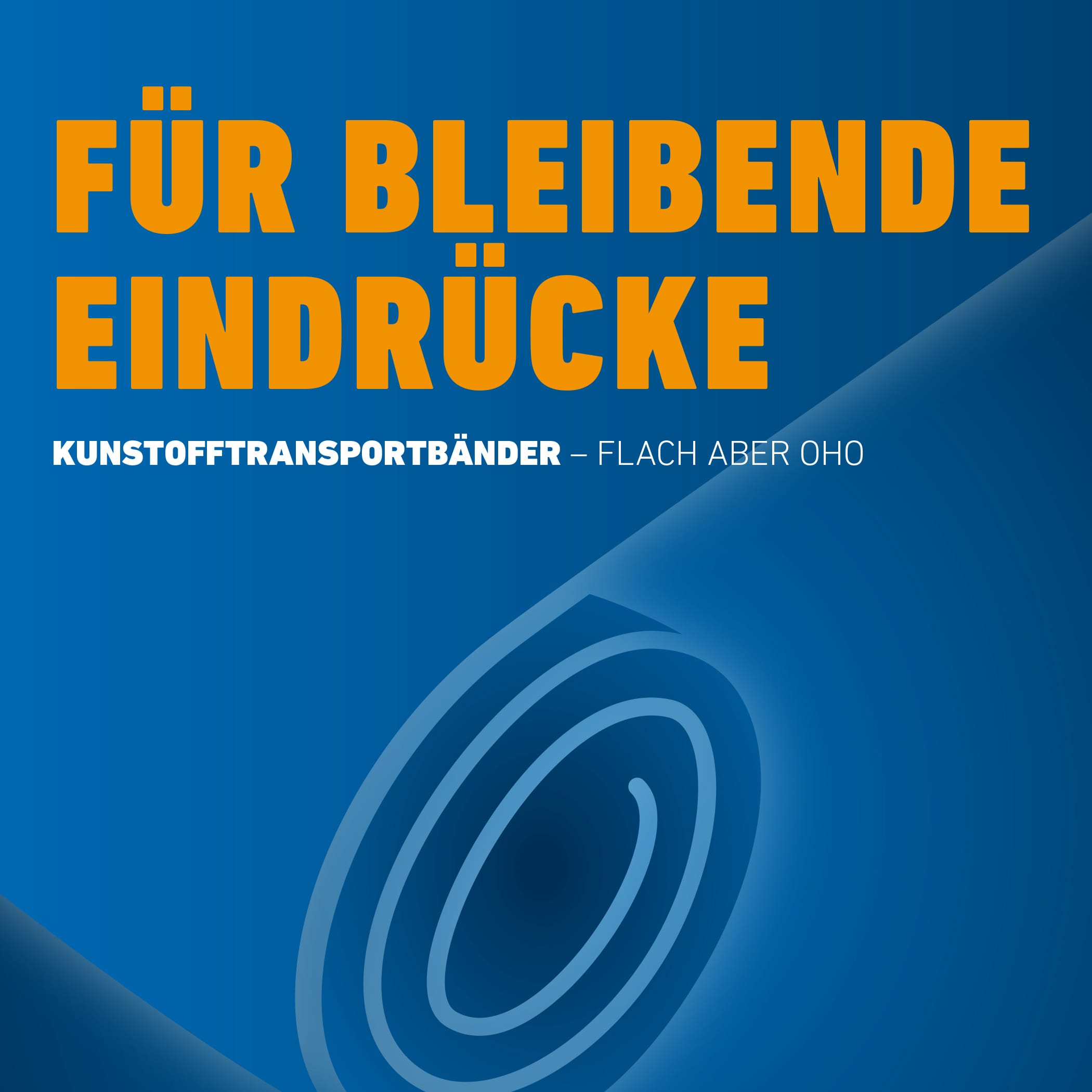 Werbeslogan zum Transportband