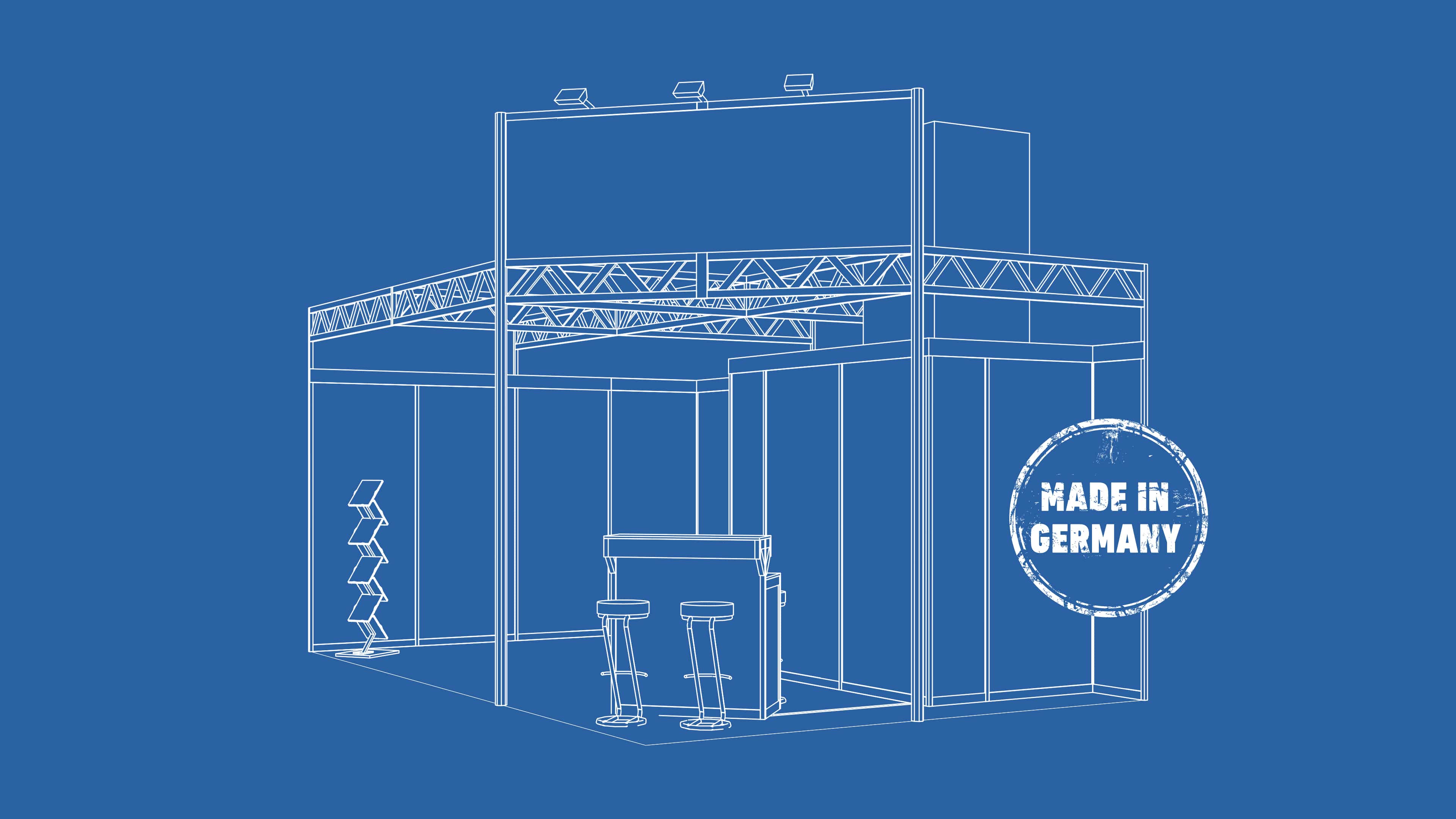 Illustrierter Messestand von Märtens