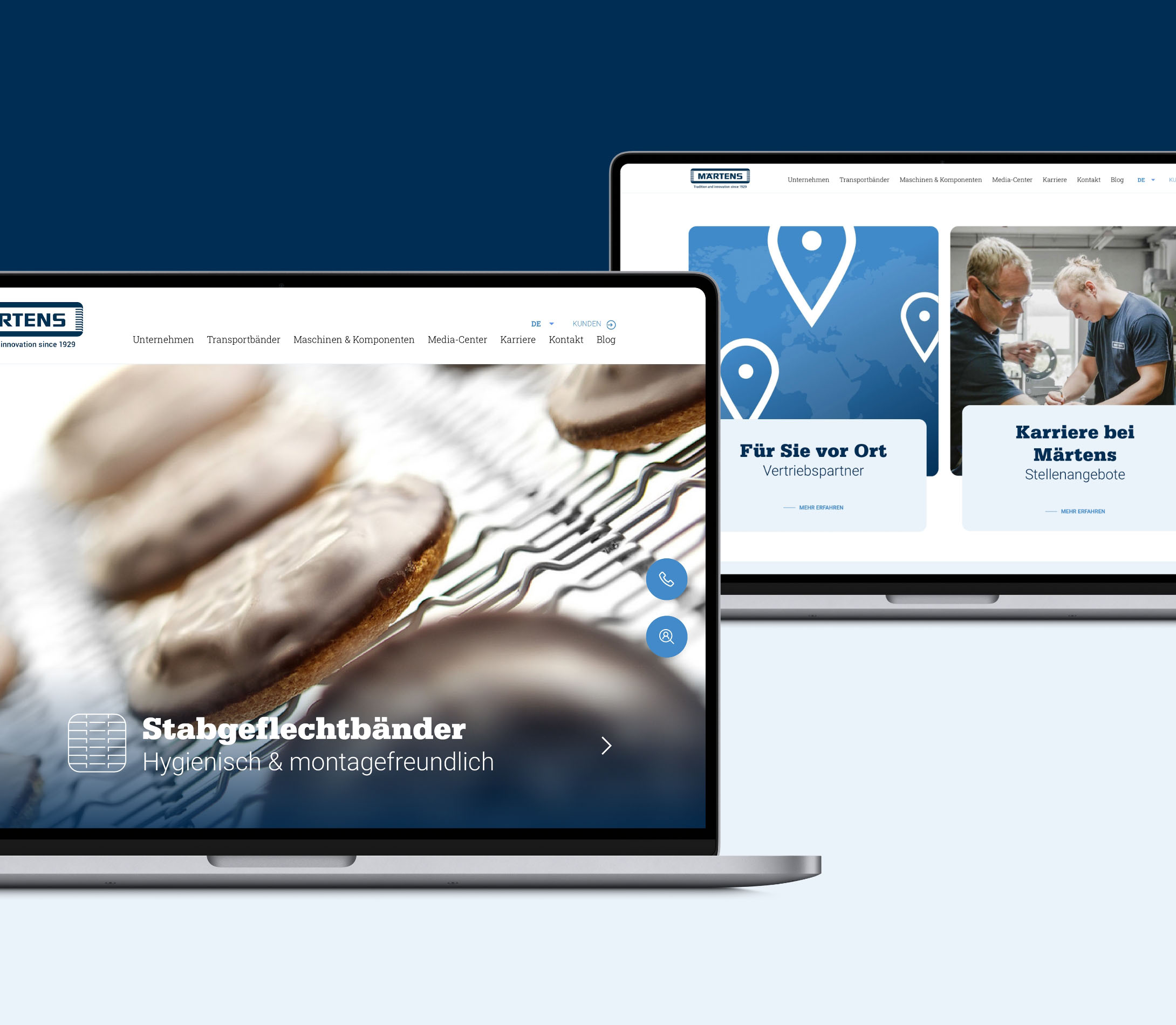 hochzwei_MRT_teaser_04.jpg Zwei Laptops mit der Märtens Homepage