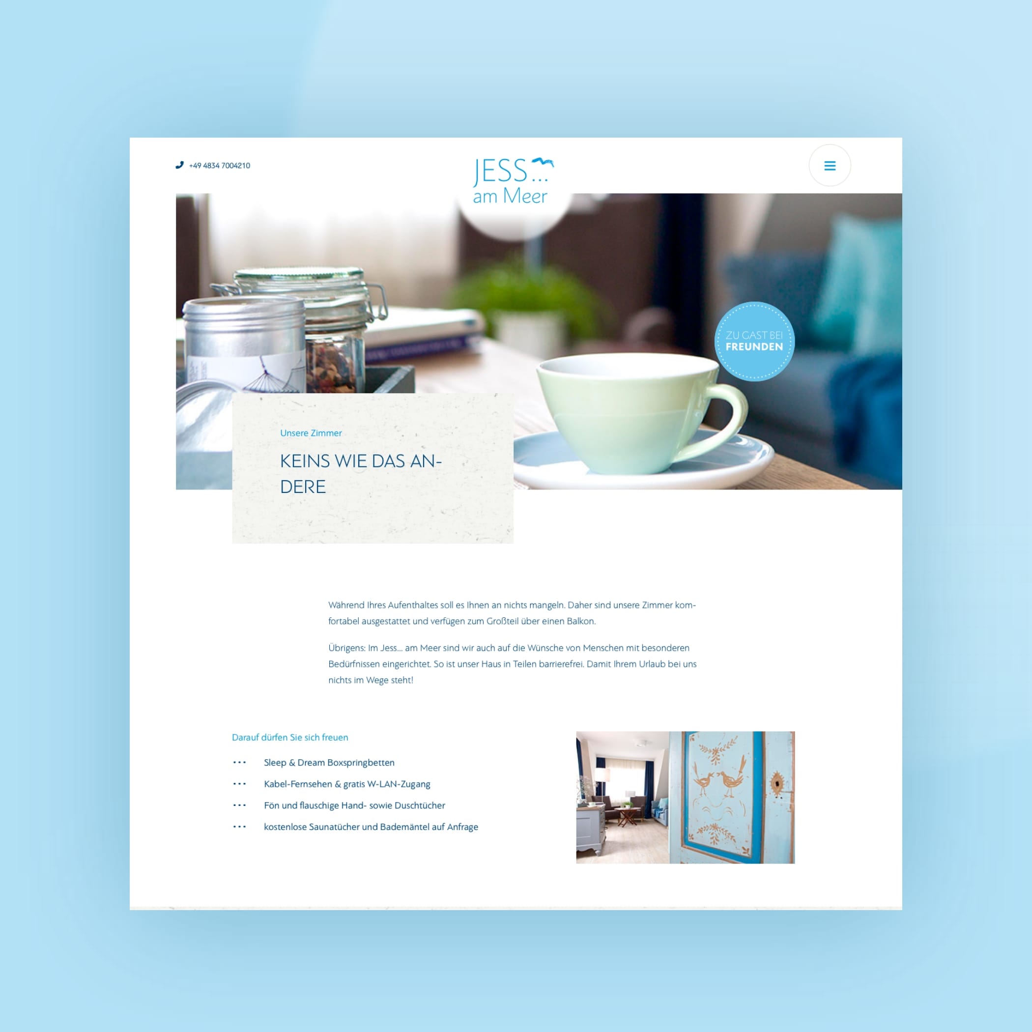 hochzwei_jess_teaser_06.jpg Homepage Unterseite von Jess am Meer mit einem großem Headerbild von einem Frühstückstisch