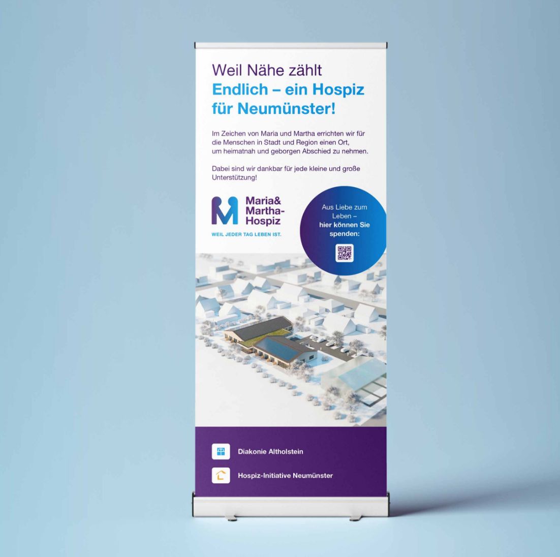 Ein Flyer des Maria&Martha Hospizes