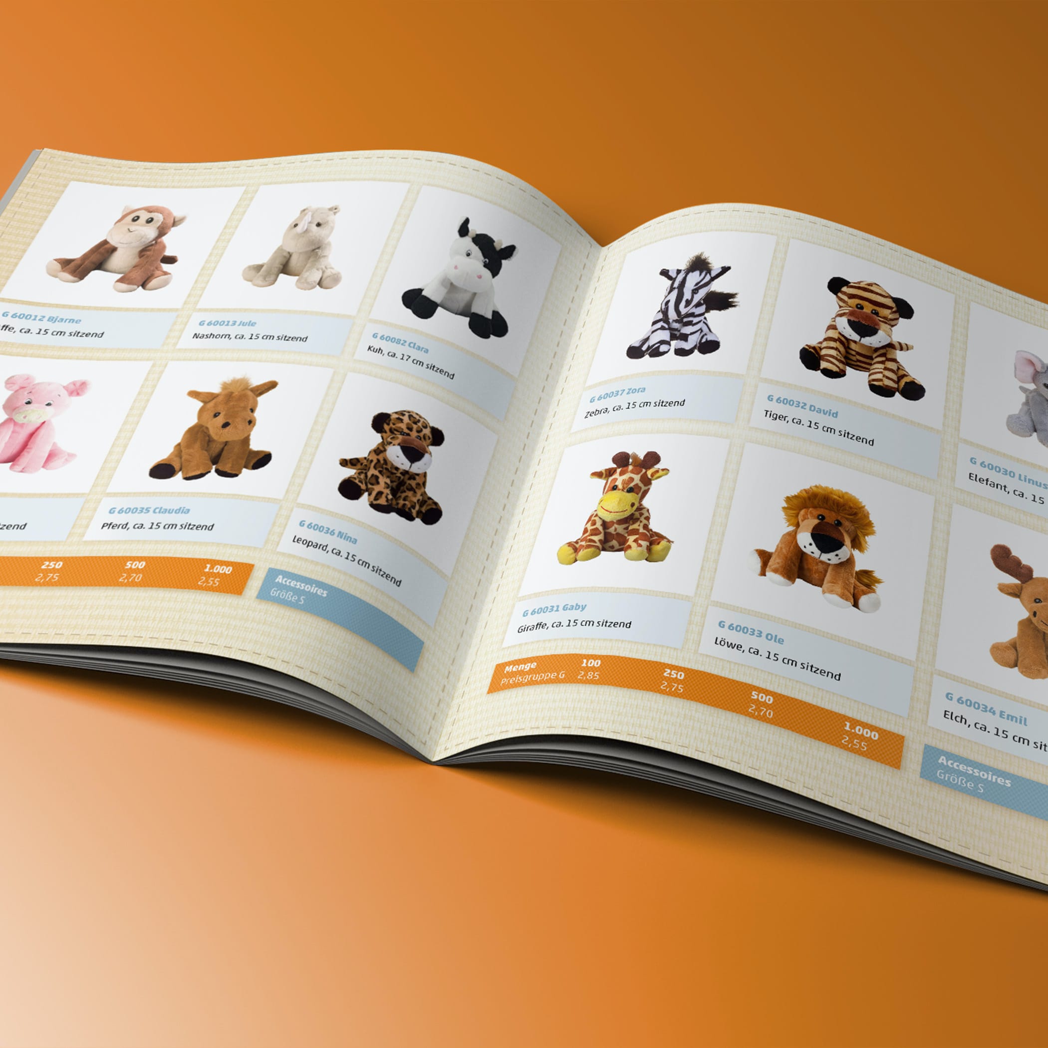 hochzwei_mbw_teaser_07.jpg Aufgeklapptes Magazin mit unterschiedlichen Stofftieren