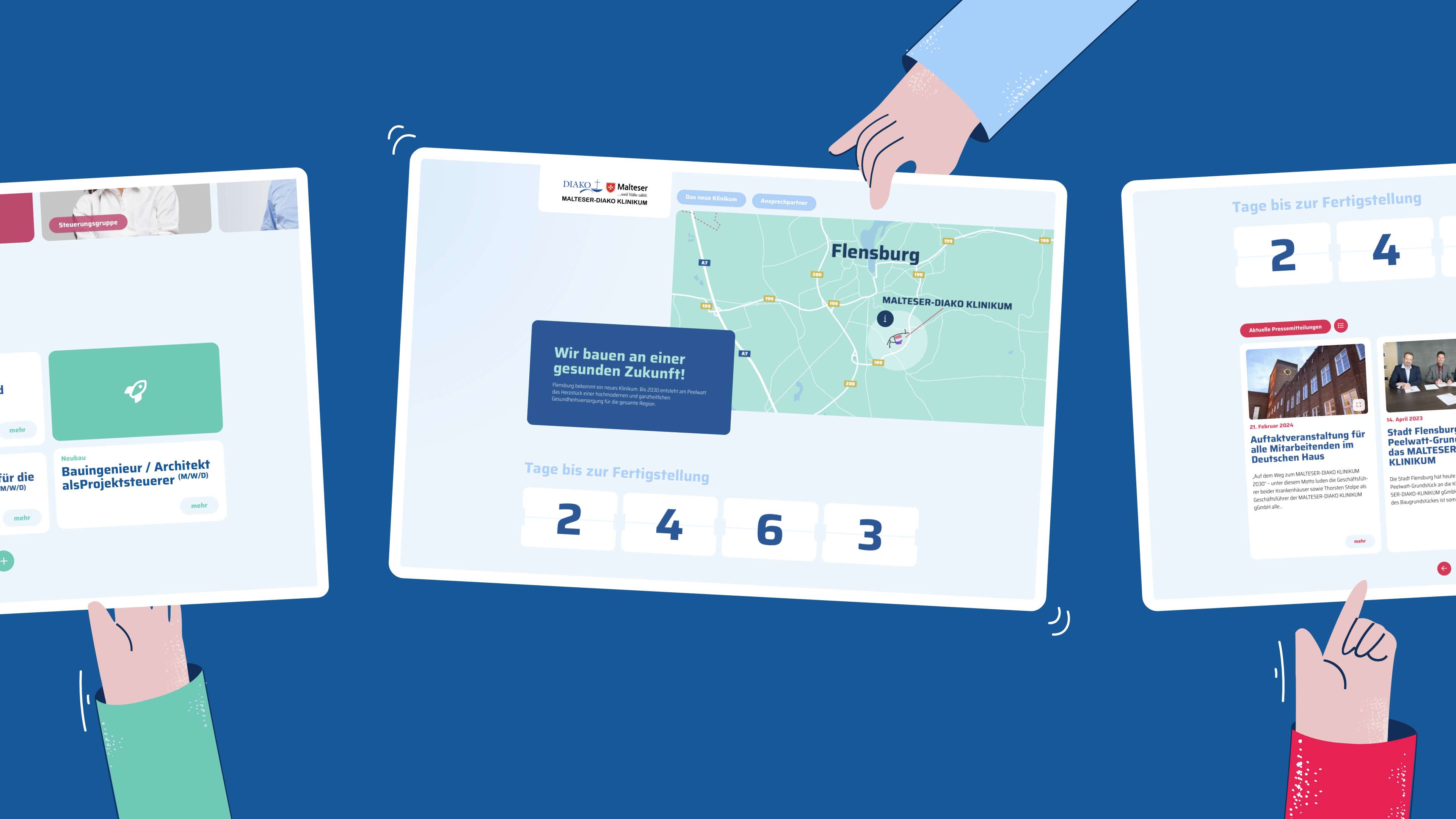 Die Webiste des Malteser-Diako-Klinikums