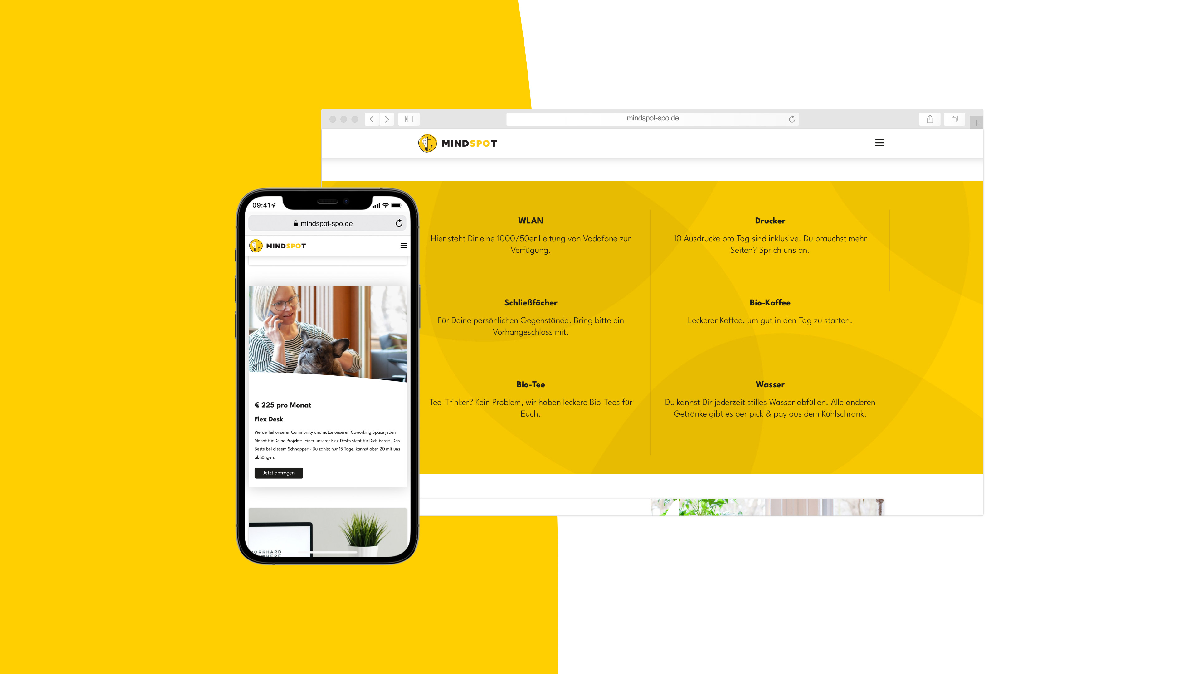 hochzwei_mindspot_slider_01.jpg Mindspot Homepage Unterseite in zwei Ansichten