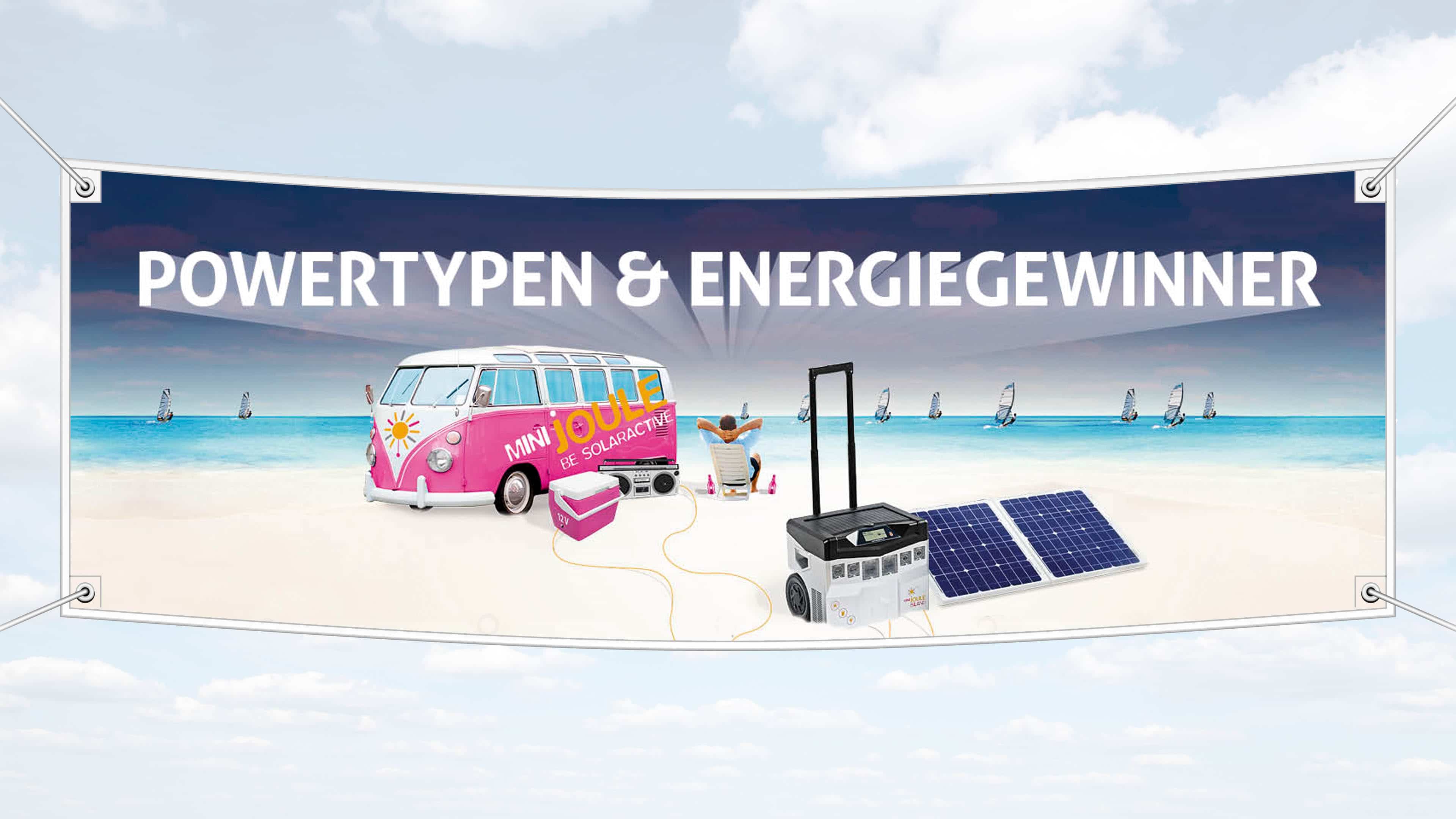 hochzwei_gpjoule_slider_03.jpg Illustriertes Werbebanner mit einem pinken Bulli