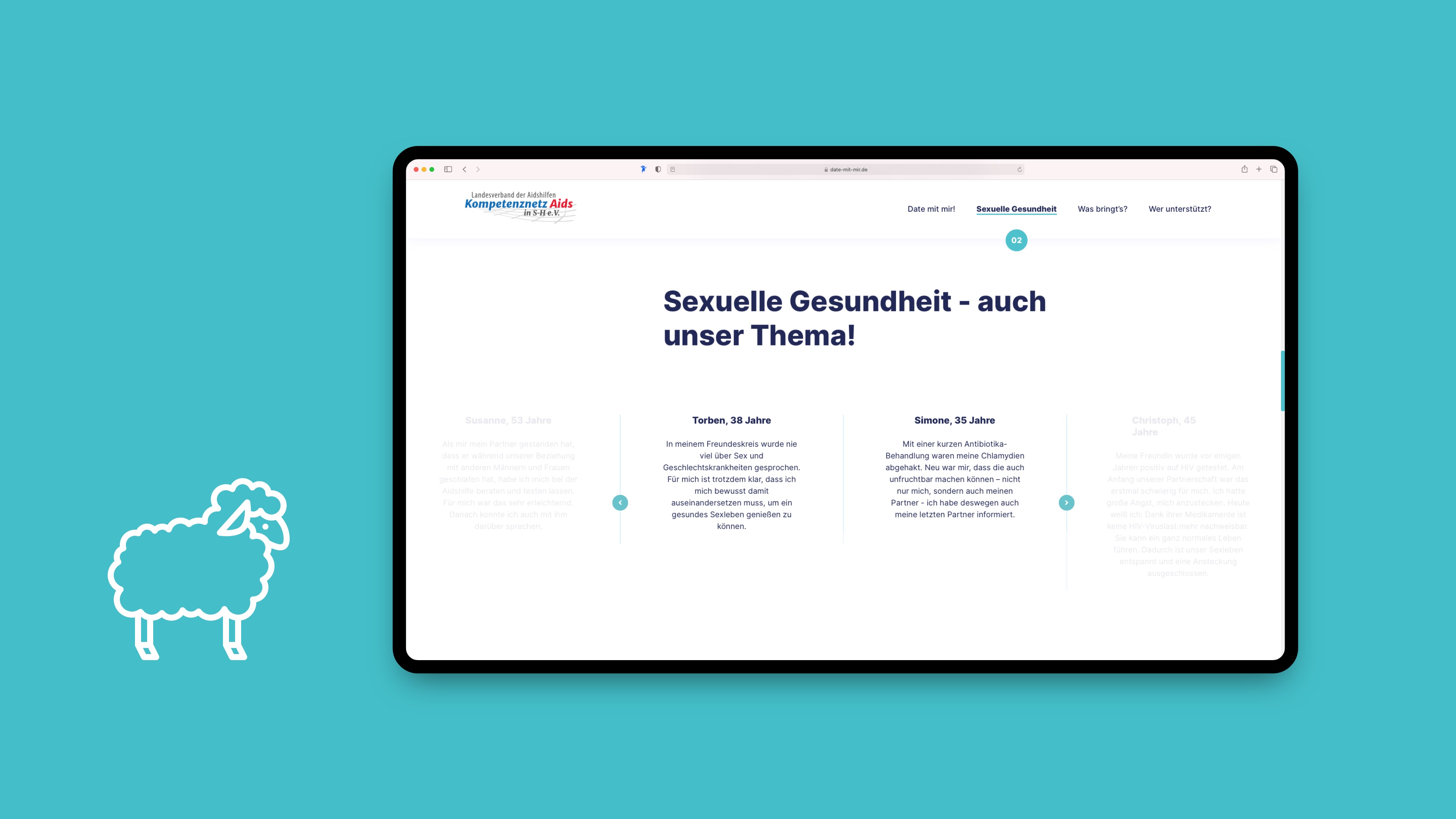 hochzwei_minso_slider_05.jpg Unterseite der Aidshilfe bezüglich sexueller Gesundheit