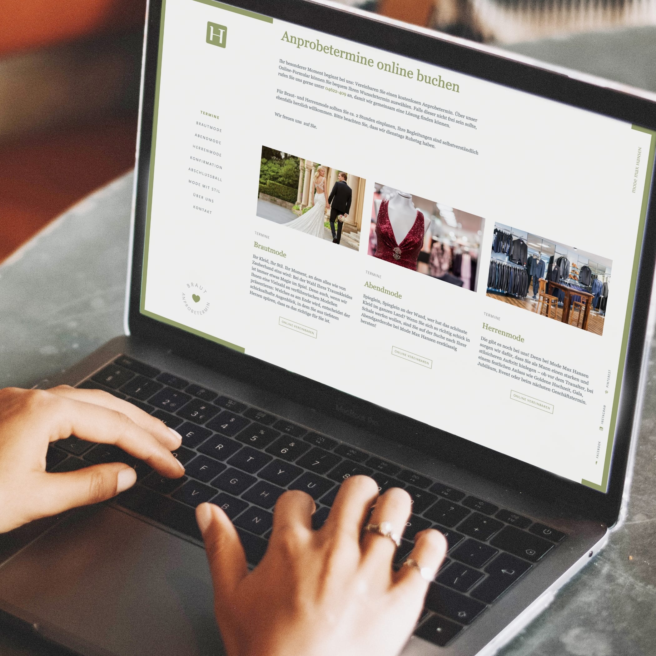 h2_mmh-termin_teaser_04.jpg Person bucht sich einen Anprobetermin über Computer