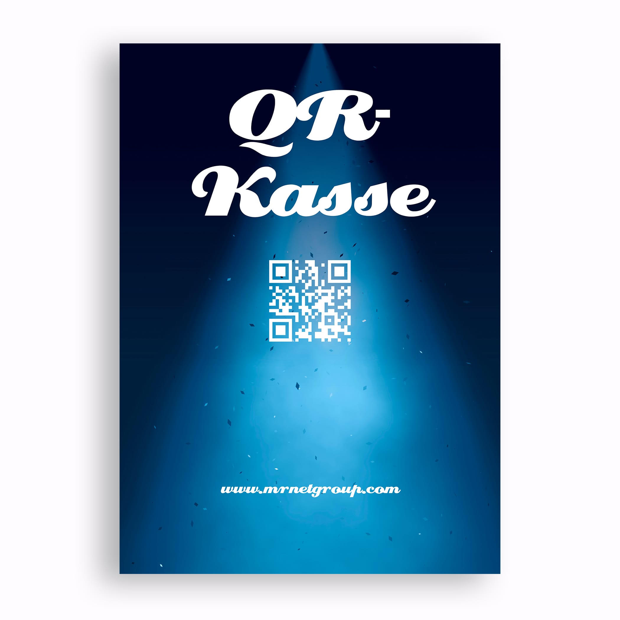 hochzwei_mrnt_teaser_03.jpg Weiße Überschrift mit einem Lichtstrahl der einen QR Code beleuchtet